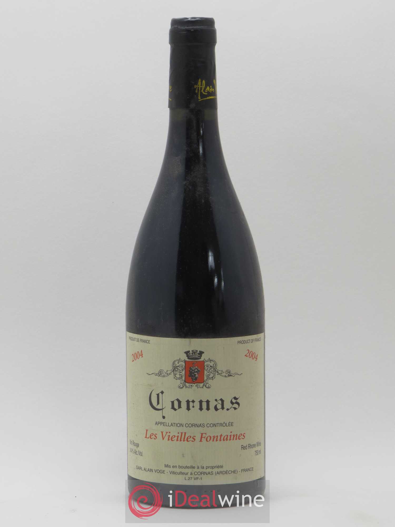 Cornas Les Vieilles Fontaines Alain Voge (Domaine) 2004 - Lot de 1 bouteille - 0