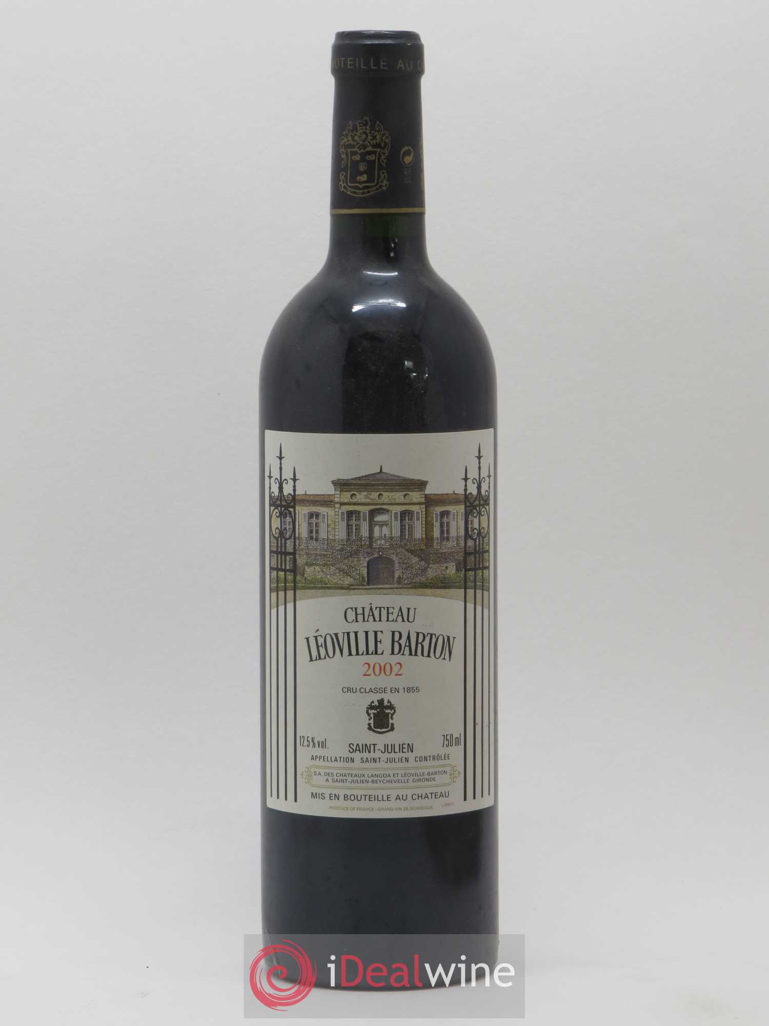 Château Léoville Barton 2ème Grand Cru Classé 2002 - Lot de 1 bouteille - 0