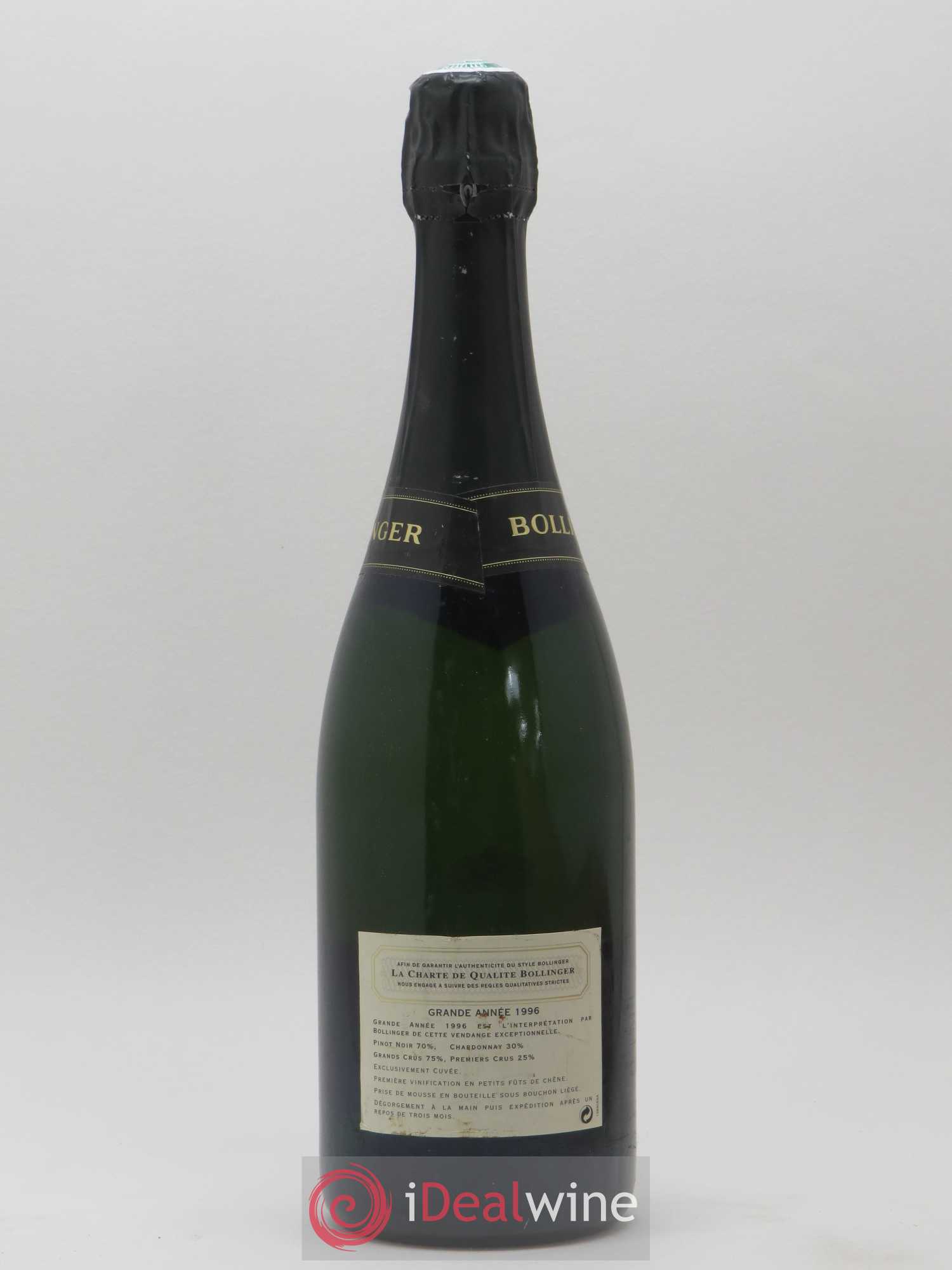 La Grande Année Brut Bollinger 1996 - Lot de 1 bouteille - 1