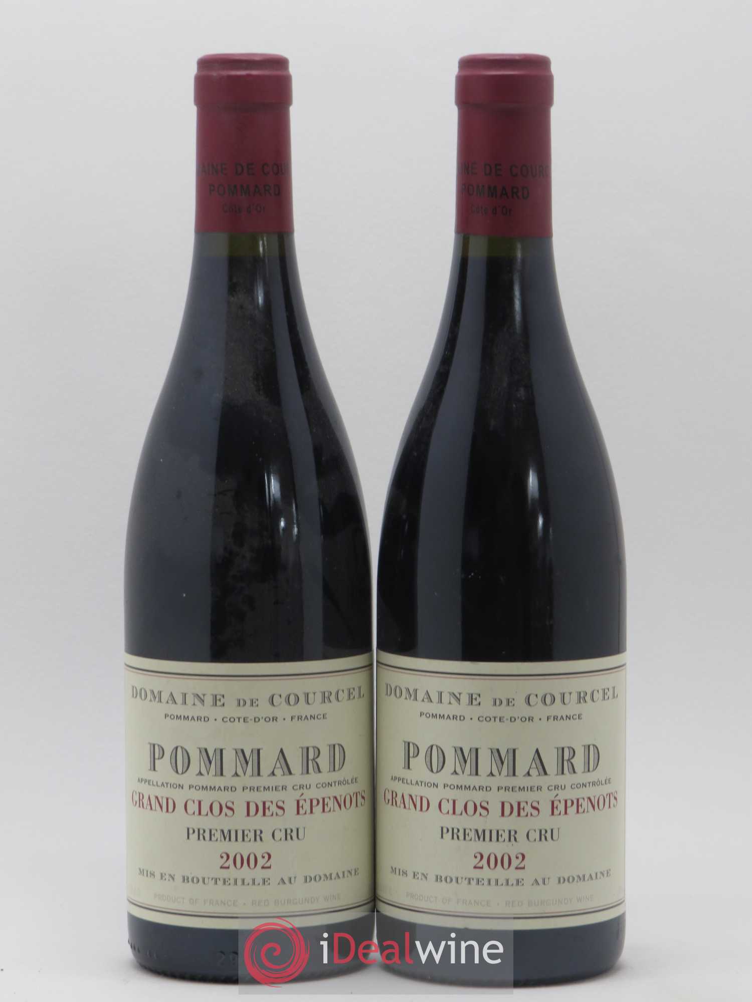 Pommard 1er Cru Grand Clos des Epenots de Courcel (Domaine) 2002 - Lot de 2 bouteilles - 0
