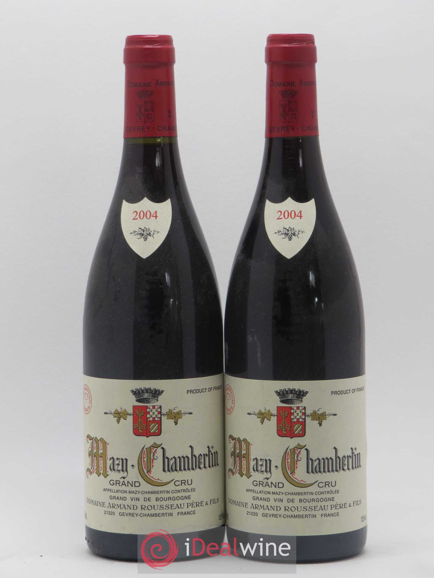 Mazis-Chambertin Grand Cru Armand Rousseau (Domaine) 2004 - Lot de 2 bouteilles - 0