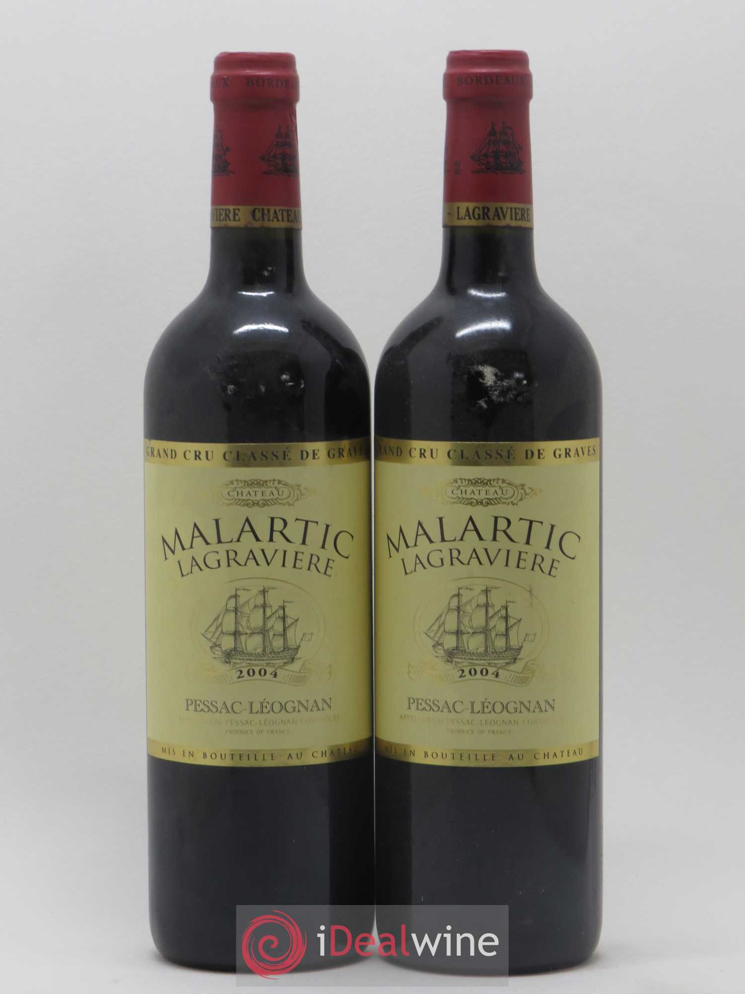 Château Malartic-Lagravière Cru Classé de Graves 2004 - Lot de 2 bouteilles - 0