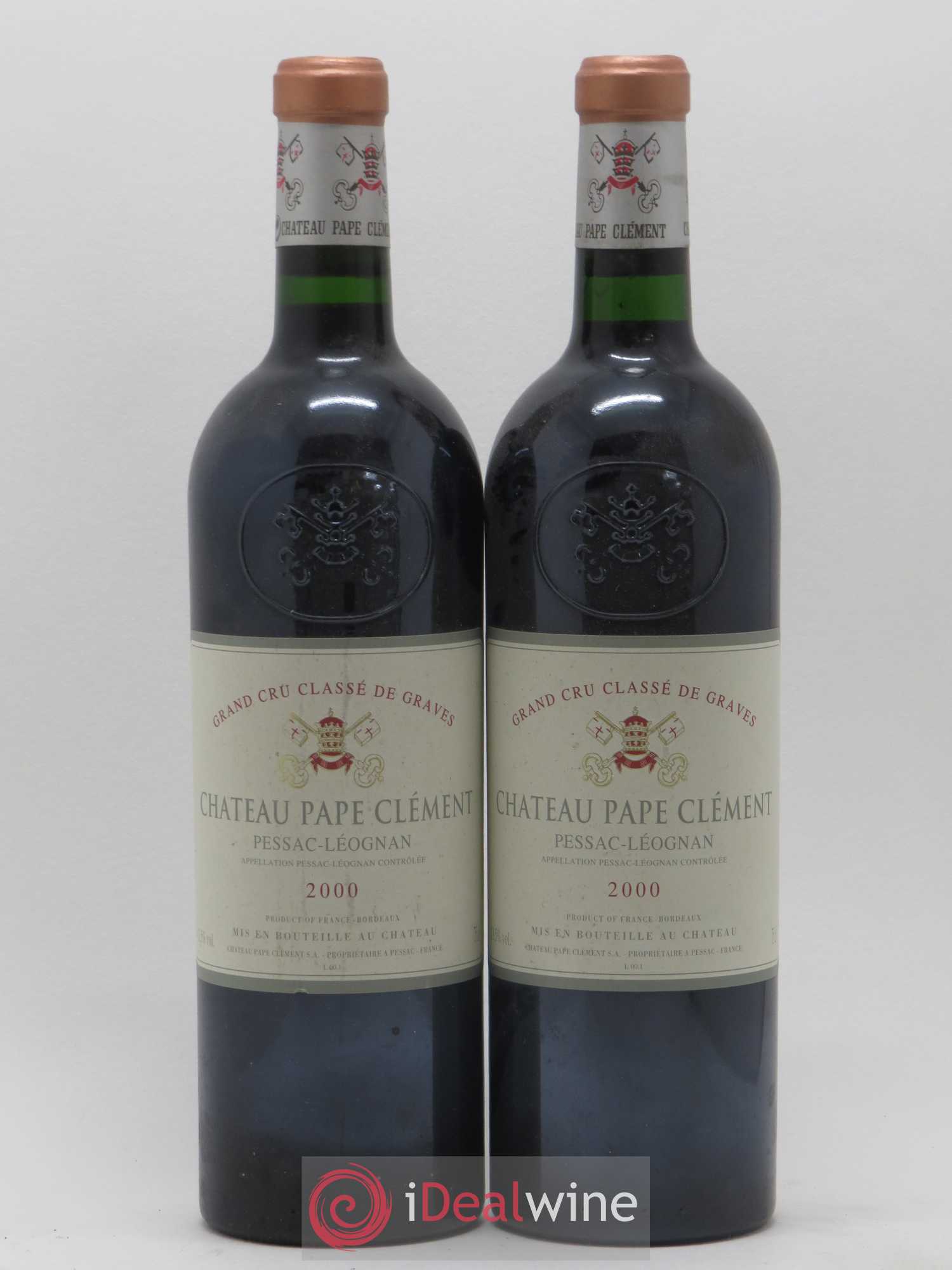 Château Pape Clément Cru Classé de Graves 2000 - Lot de 2 bouteilles - 0