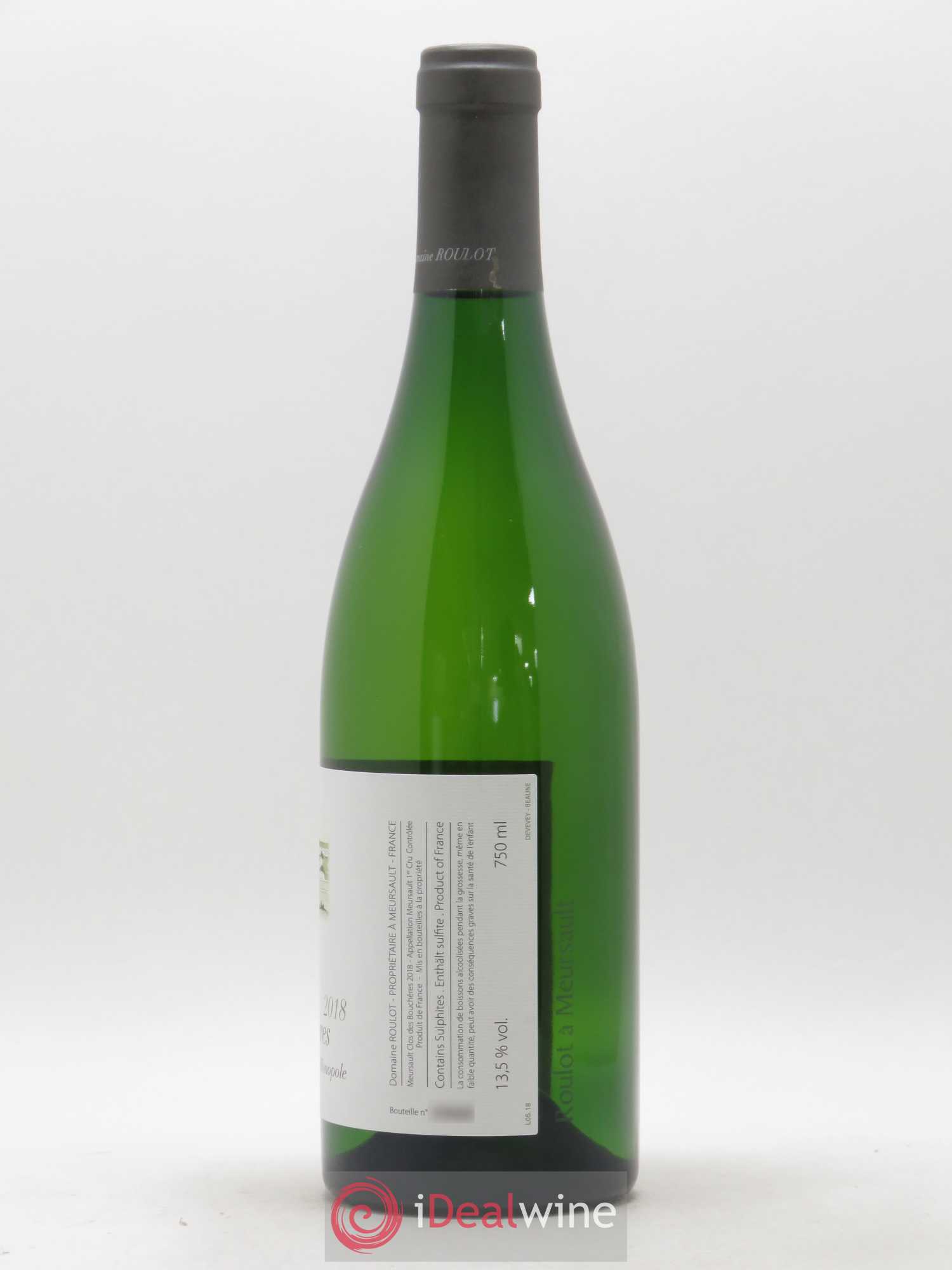 Meursault 1er Cru Les Bouchères Roulot (Domaine) 2018 - Lot de 1 bouteille - 1