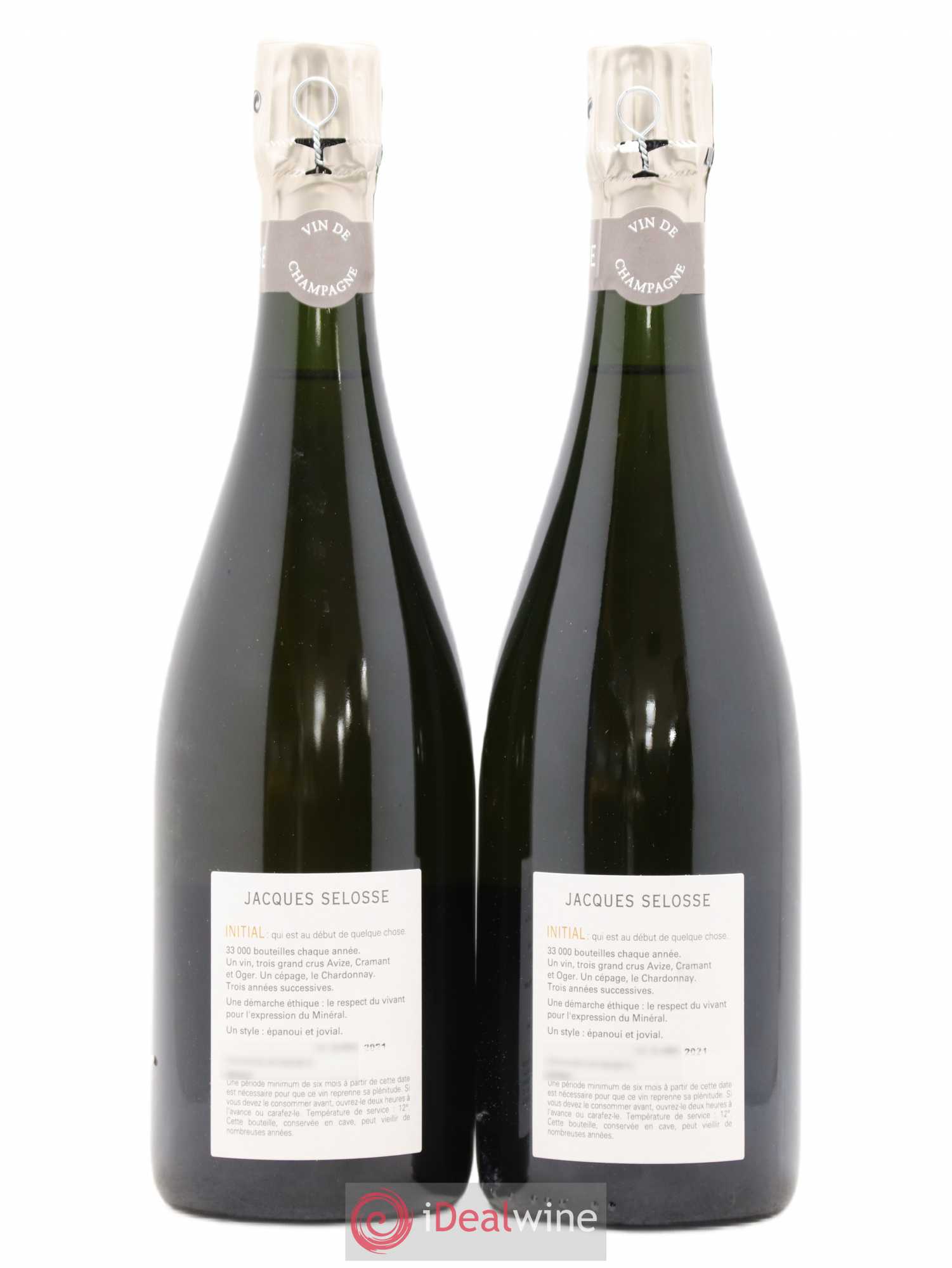 Initial Brut Jacques Selosse - Lot de 2 bouteilles - 1