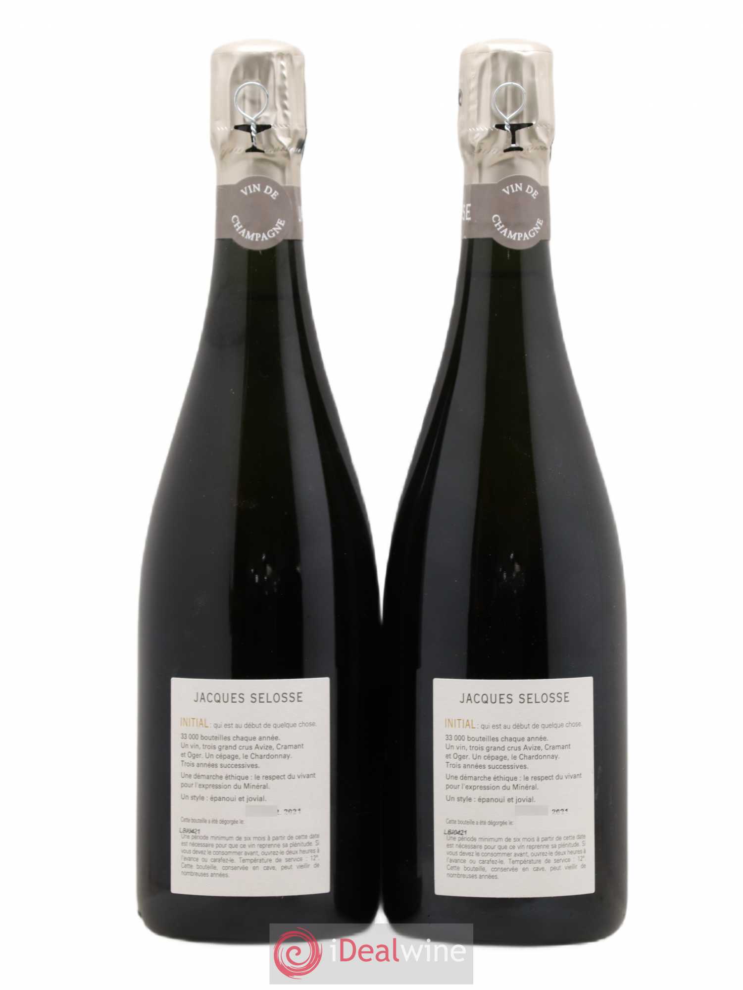 Initial Brut Jacques Selosse - Lot de 2 bouteilles - 1