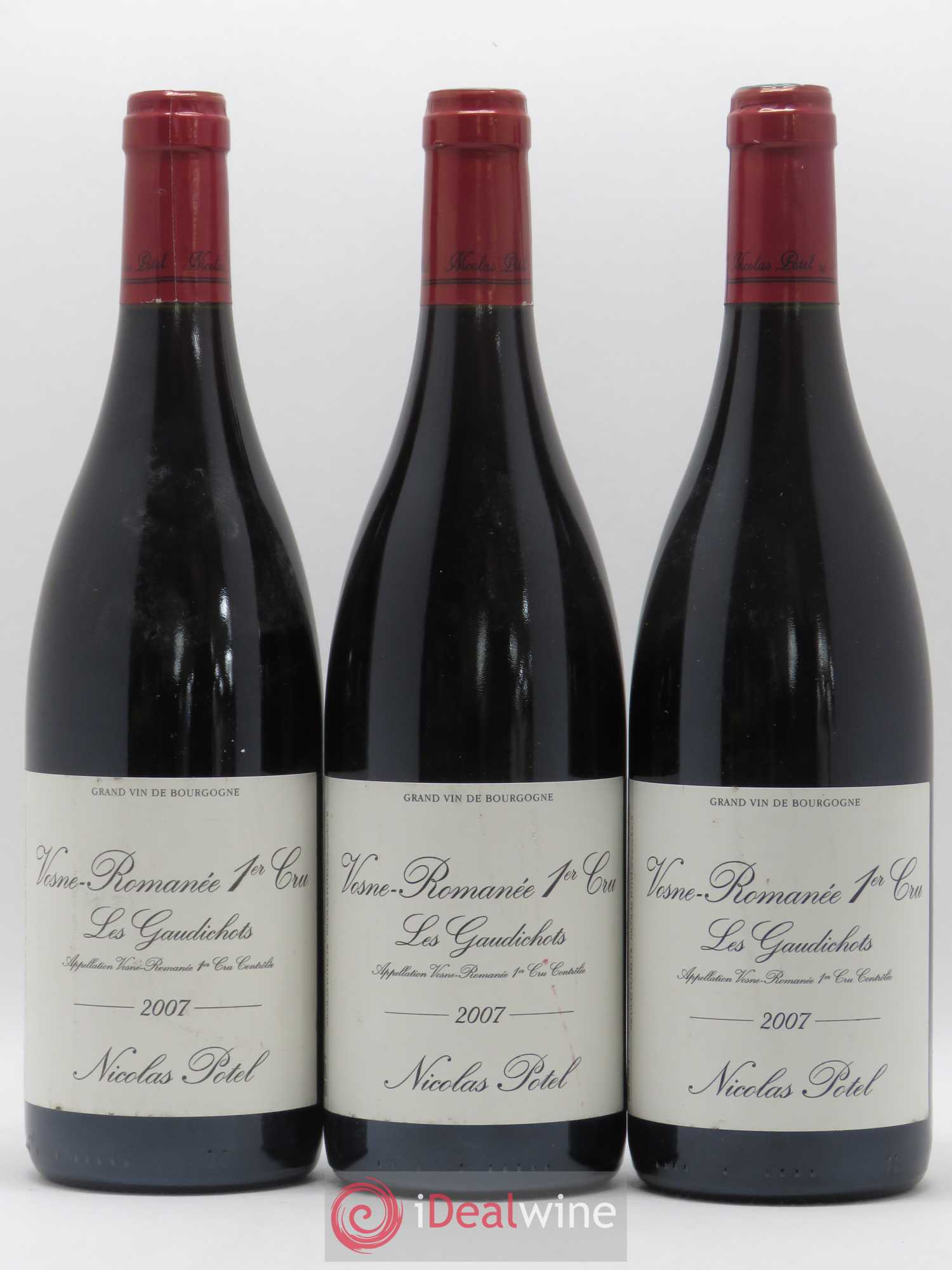 Vosne-Romanée 1er Cru Les Gaudichots Nicolas Potel 2007 - Posten von 3 Flaschen - 0