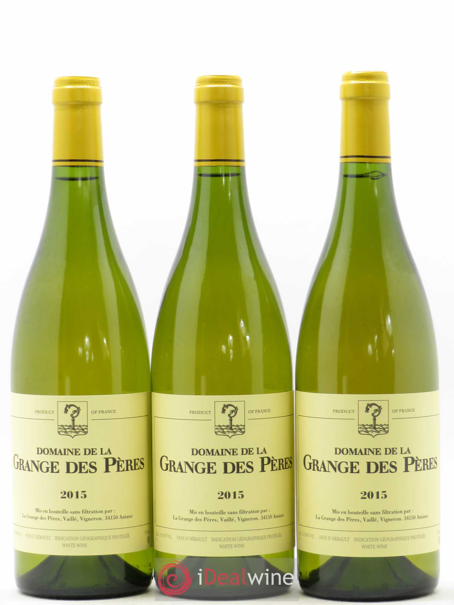 Pays d'Hérault Grange des Pères Laurent Vaillé 2015 - Lot de 3 bouteilles - 0