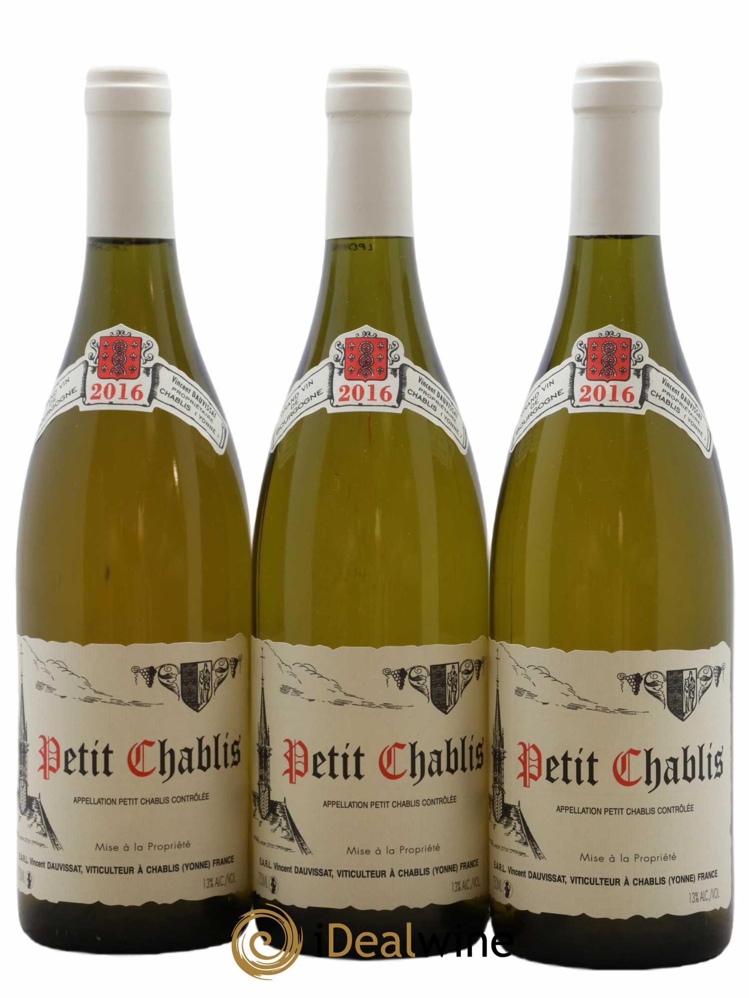 Petit Chablis Vincent Dauvissat (Domaine) 2016 - Lot de 3 bouteilles - 0