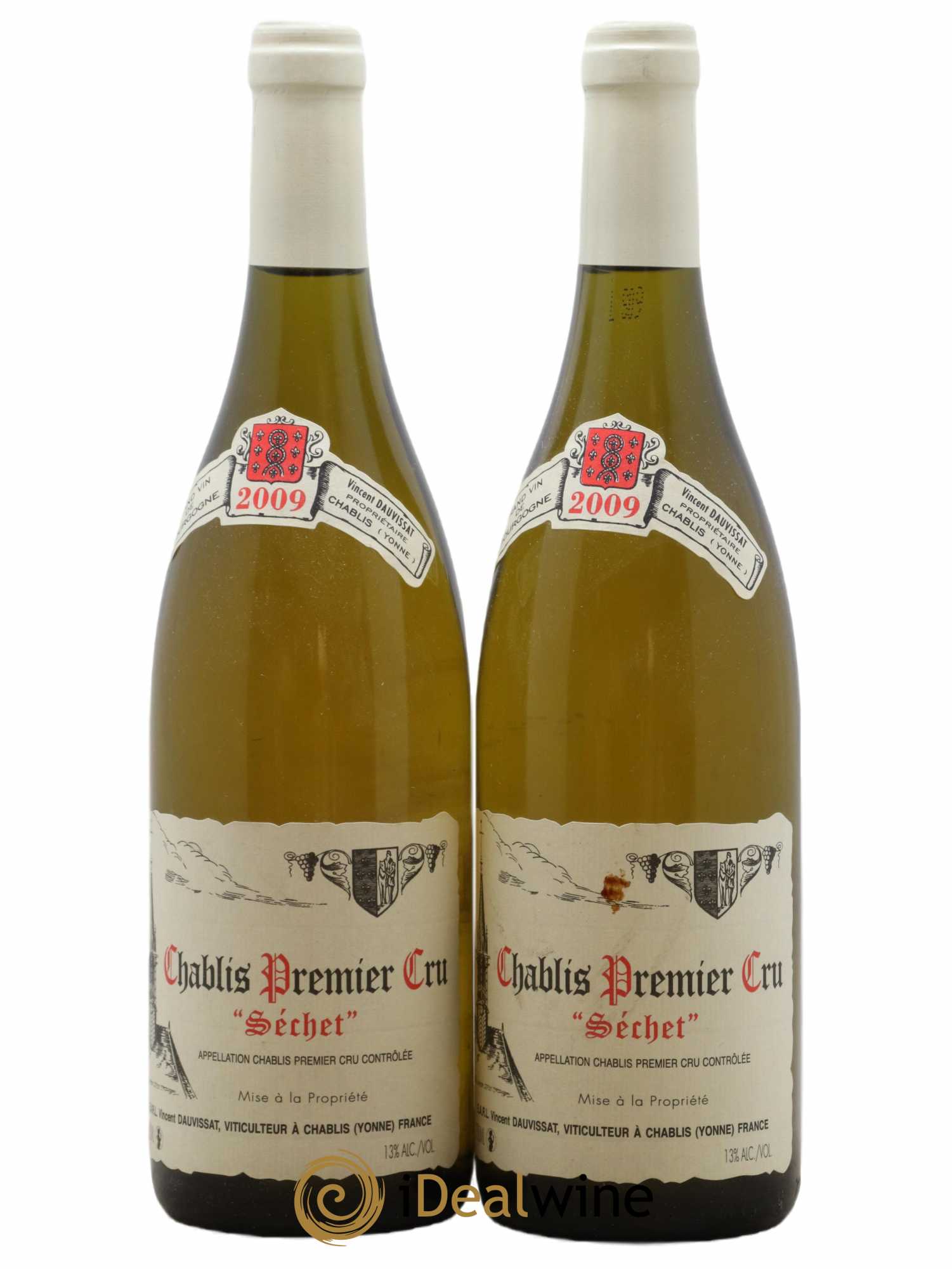 Chablis 1er Cru Séchet Vincent Dauvissat (Domaine) 2009 - Lot de 2 bouteilles - 0
