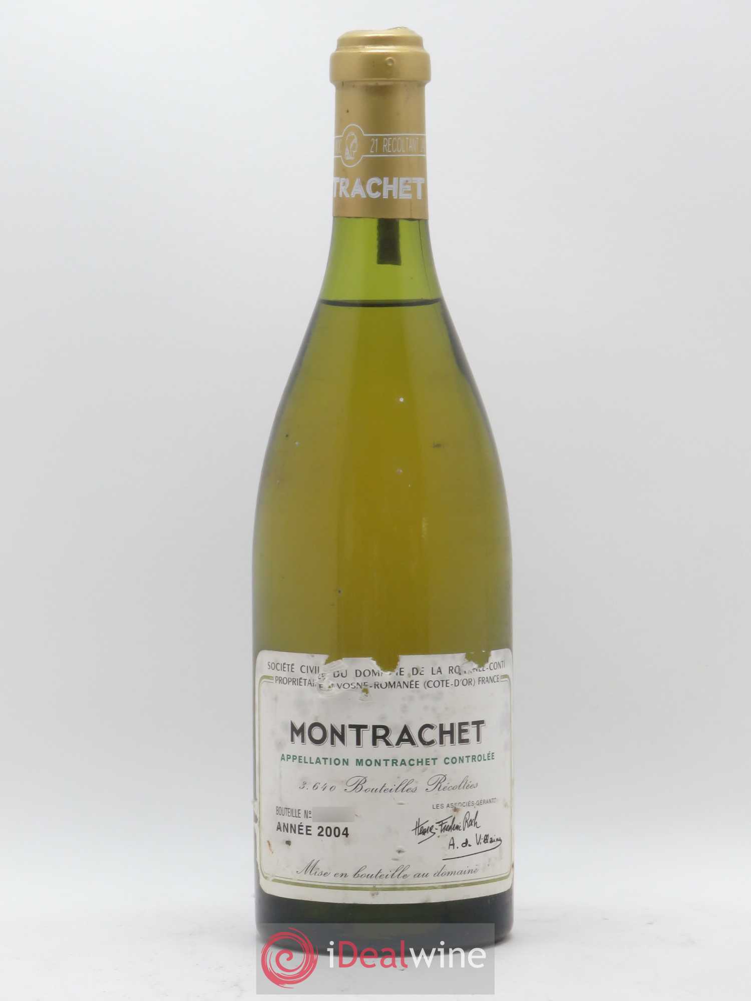 Montrachet Grand Cru Domaine de la Romanée-Conti 2004 - Posten von 1 Flasche - 0