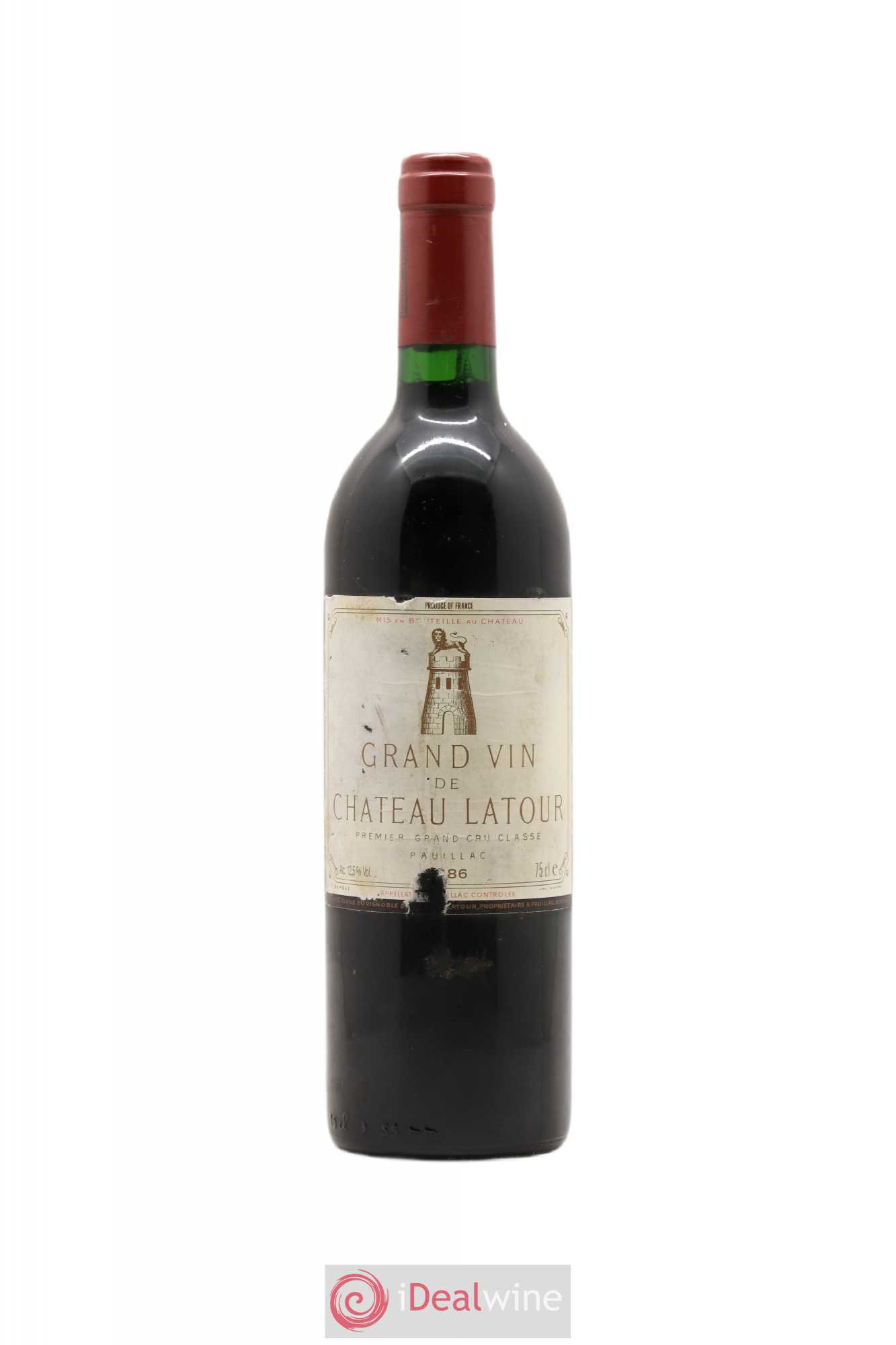 Château Latour 1er Grand Cru Classé 1986 - Lot de 1 bouteille - 0