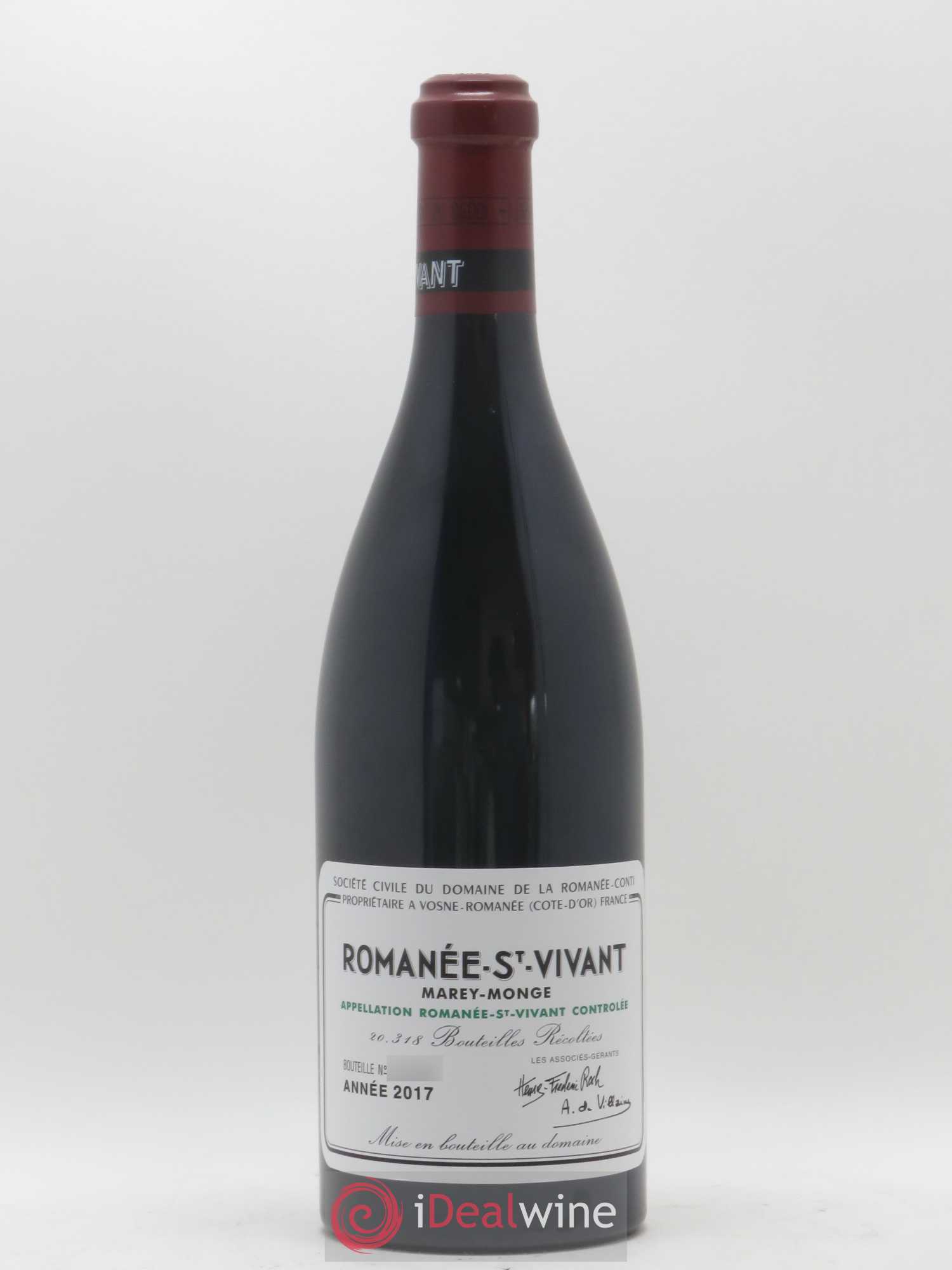 Romanée-Saint-Vivant Grand Cru Domaine de la Romanée-Conti 2017 - Lot de 1 bouteille - 0