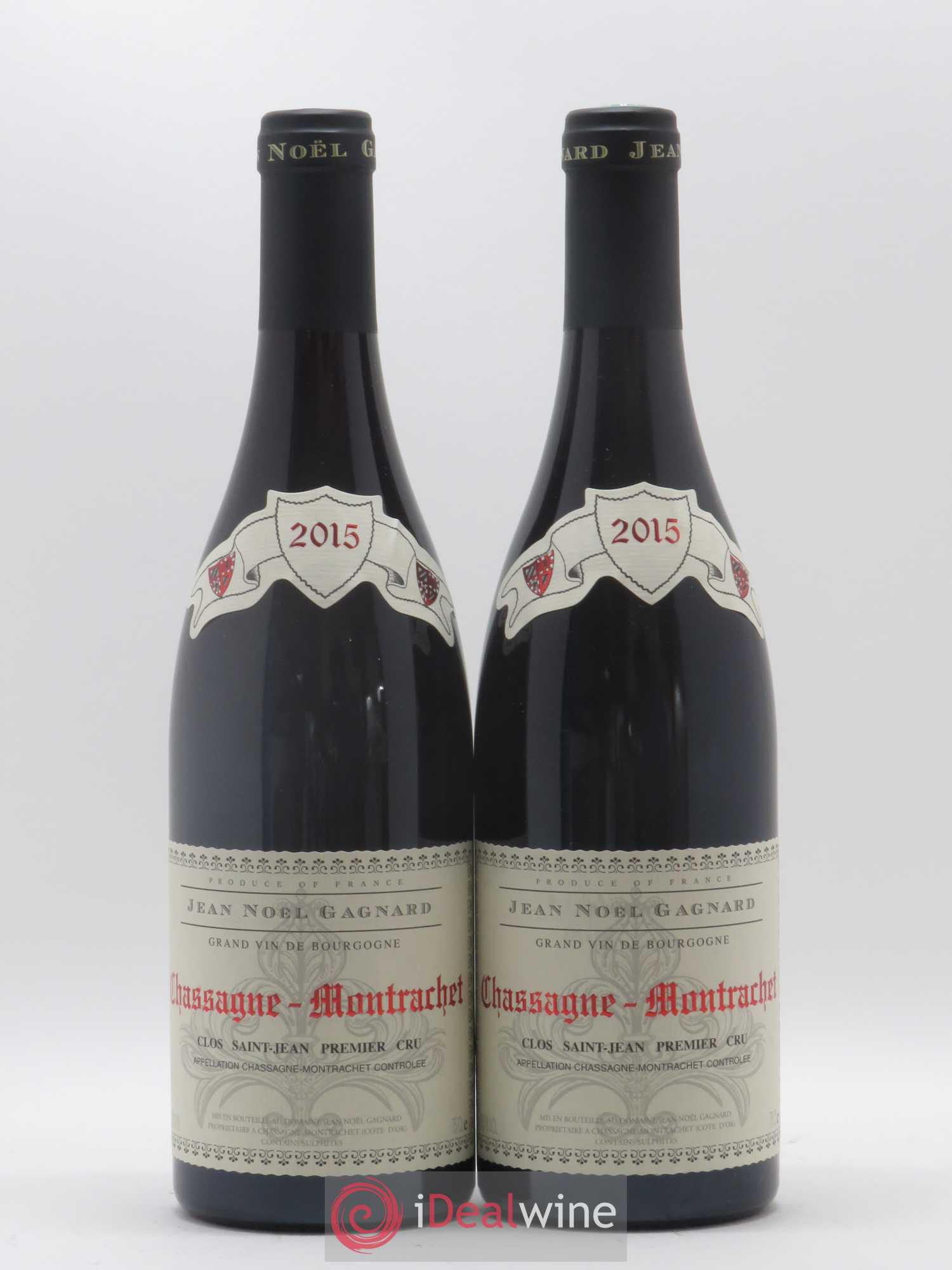 Chassagne-Montrachet 1er Cru Clos Saint Jean Jean Noël Gagnard (Domaine) 2015 - Lotto di 2 bottiglie - 0