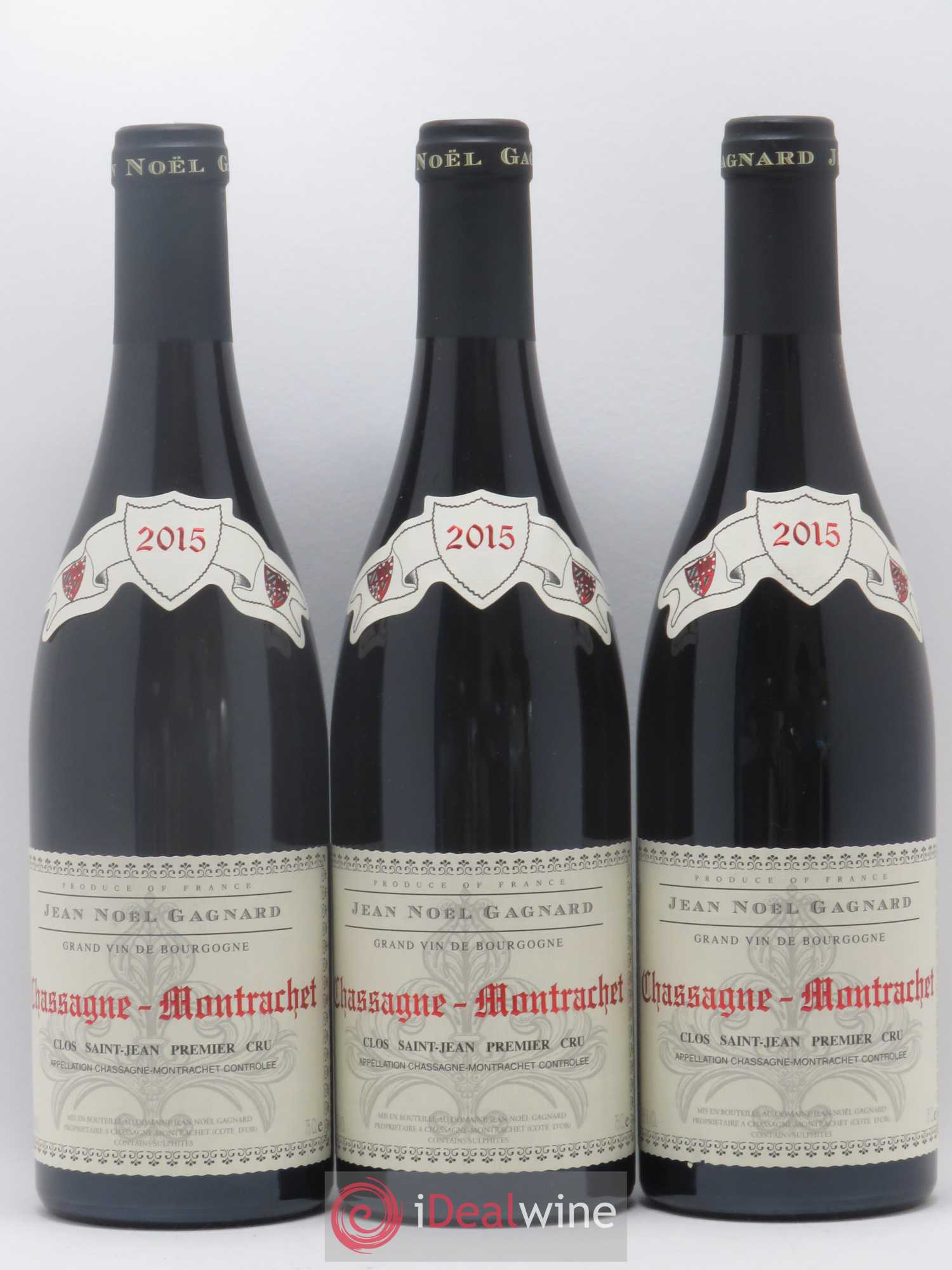 Chassagne-Montrachet 1er Cru Clos Saint Jean Jean Noël Gagnard (Domaine) 2015 - Posten von 3 Flaschen - 0