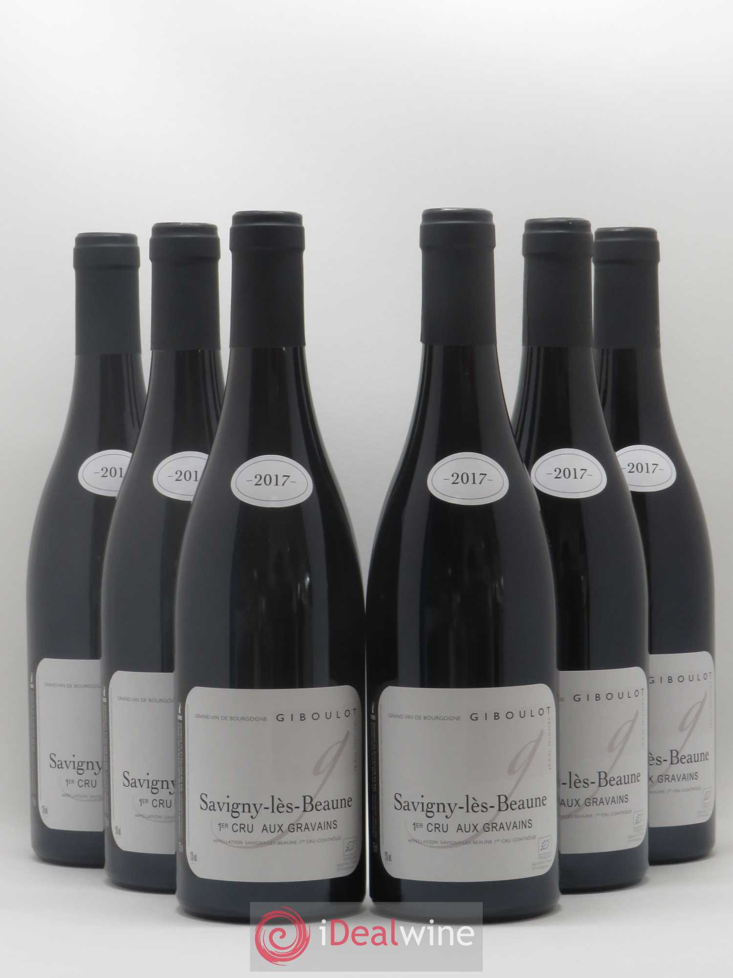Savigny-lès-Beaune 1er Cru Aux Gravains Domaine J-M Giboulot 2017 - Posten von 6 Flaschen - 0