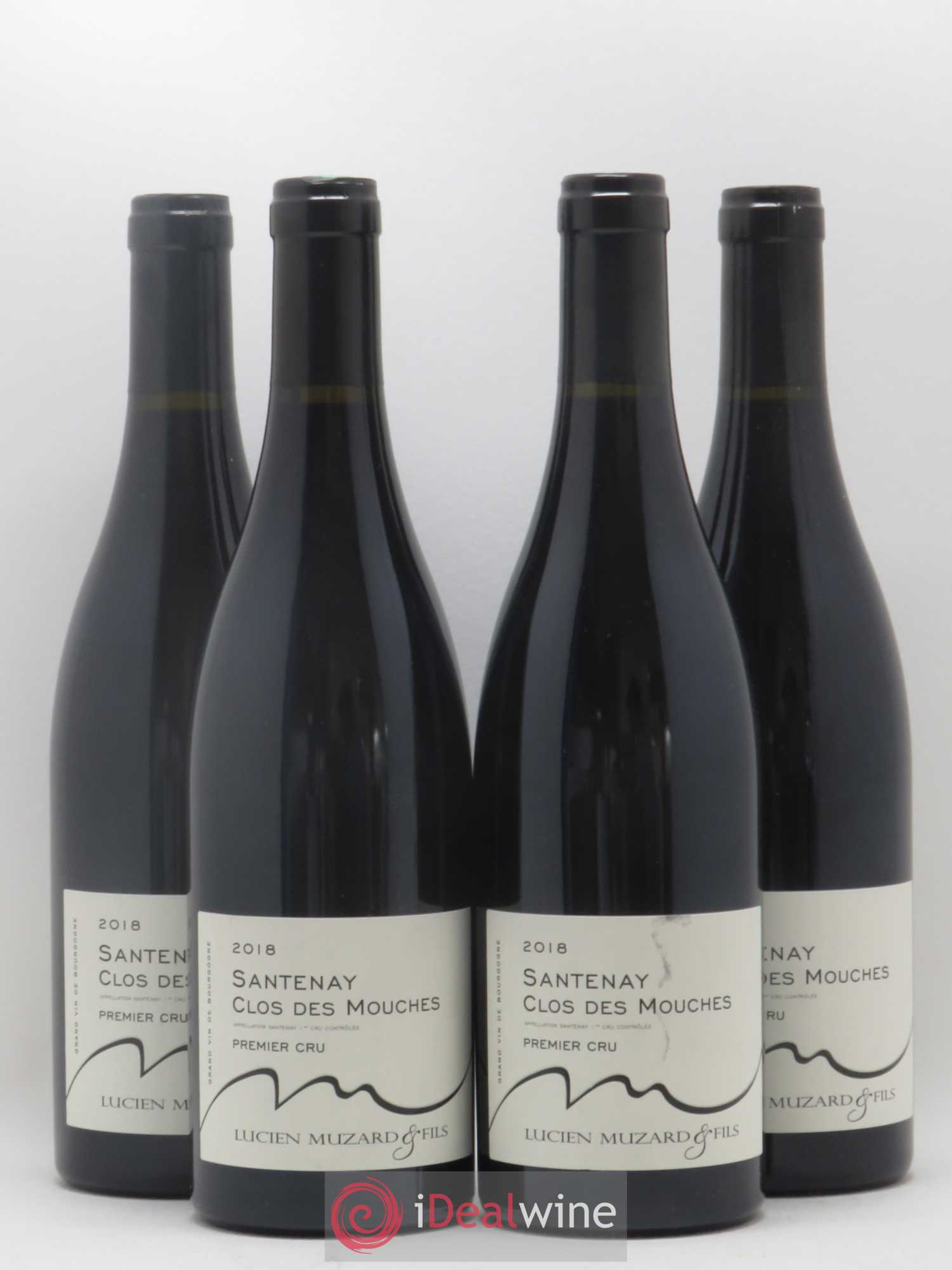 Santenay 1er Cru Clos des Mouches Domaine Muzard 2018 - Posten von 4 Flaschen - 0