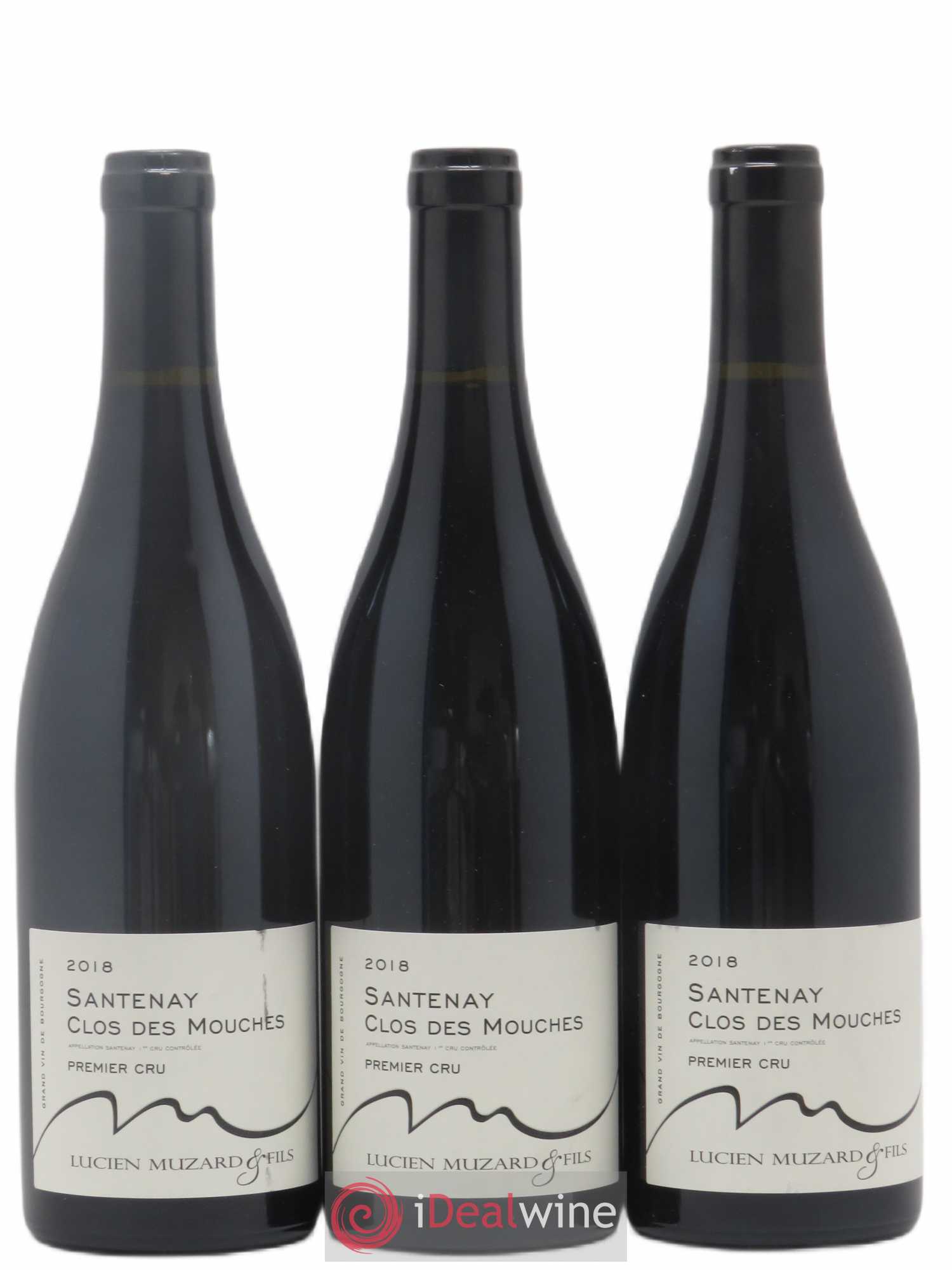 Santenay 1er Cru Clos des Mouches Domaine Muzard 2018 - Posten von 3 Flaschen - 0