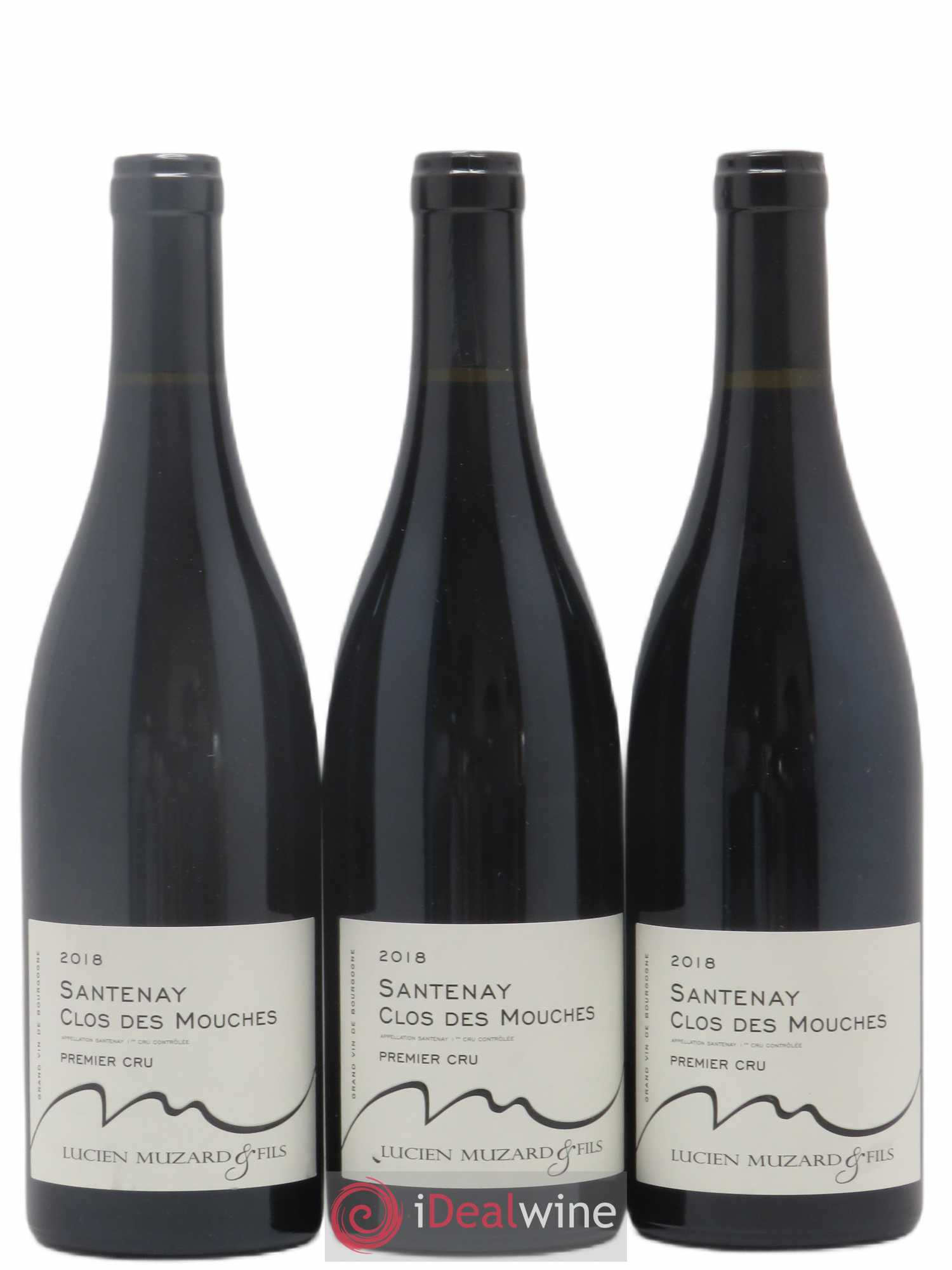 Santenay 1er Cru Clos des Mouches Domaine Muzard 2018 - Posten von 3 Flaschen - 0
