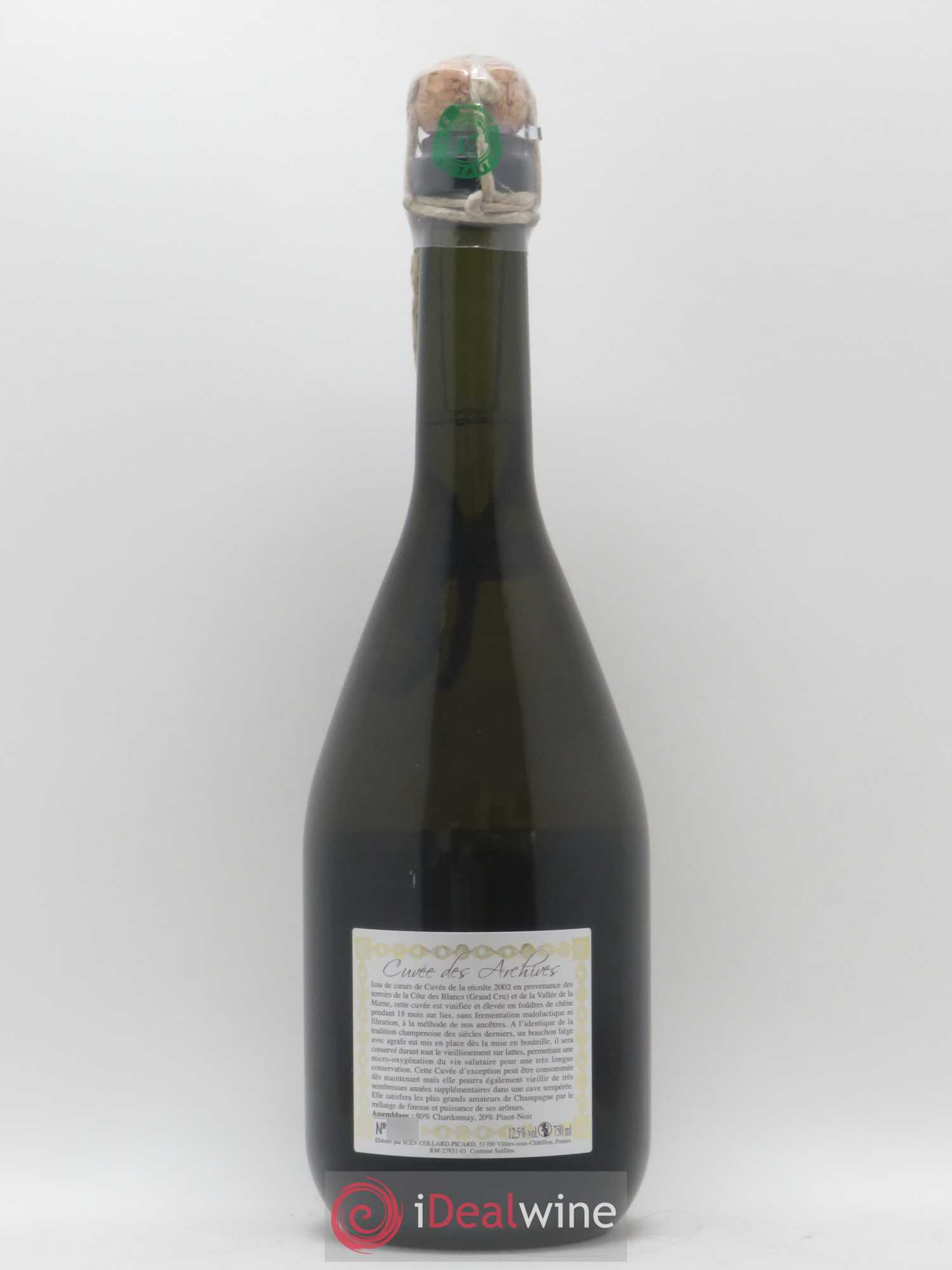 Champagne Cuvée des Archives Domaine Collard-Picard 2002 - Posten von 1 Flasche - 1