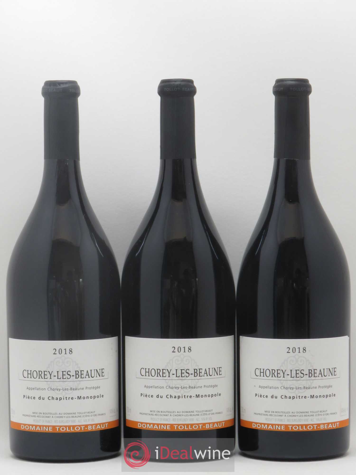 Chorey-lès-Beaune Pièce du Chapitre Tollot Beaut (Domaine) 2018 - Lot de 3 bouteilles - 0
