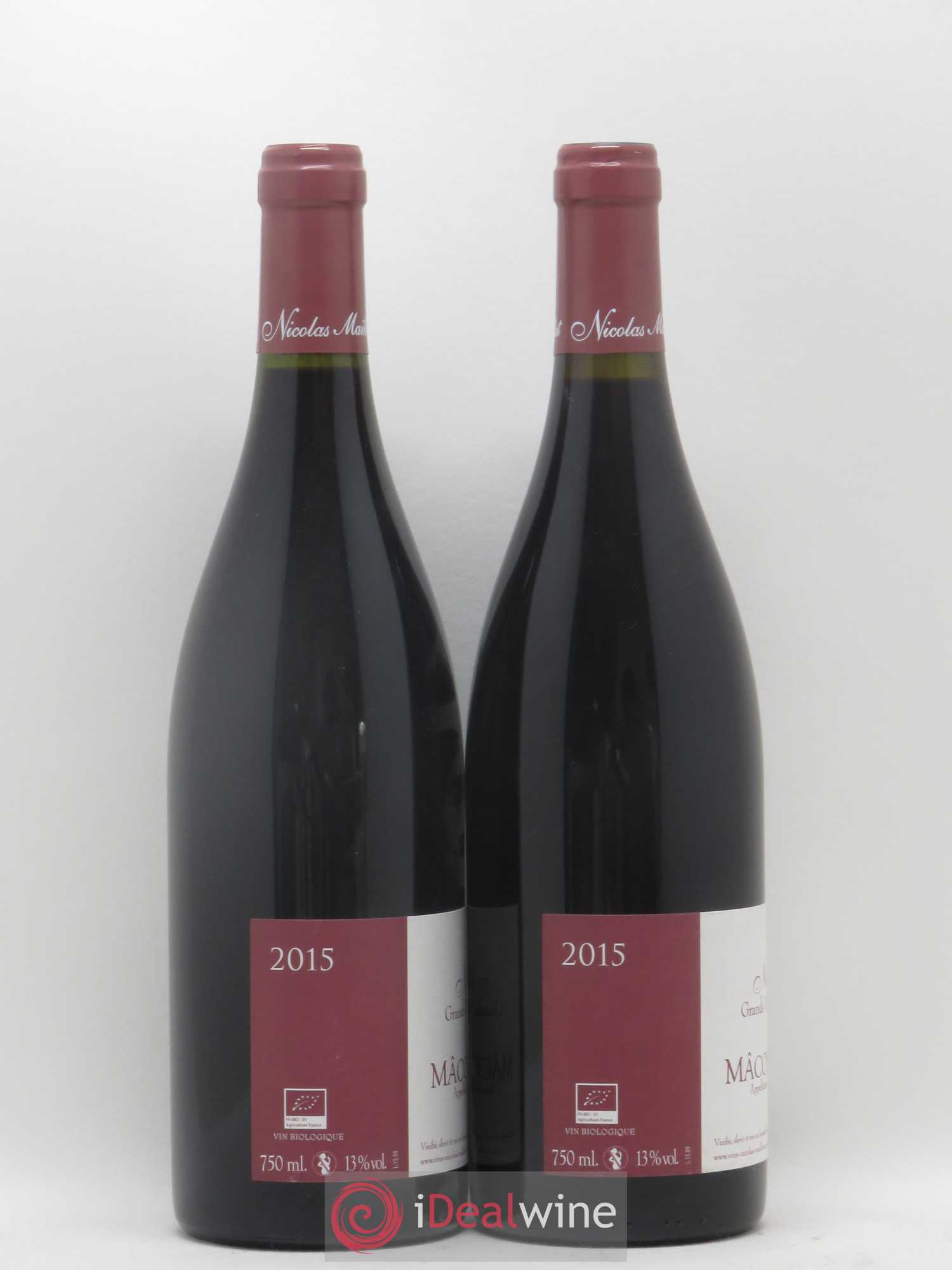 Mâcon-Verzé Nicolas Maillet (sans prix de réserve) 2015 - Lot de 2 bouteilles - 1