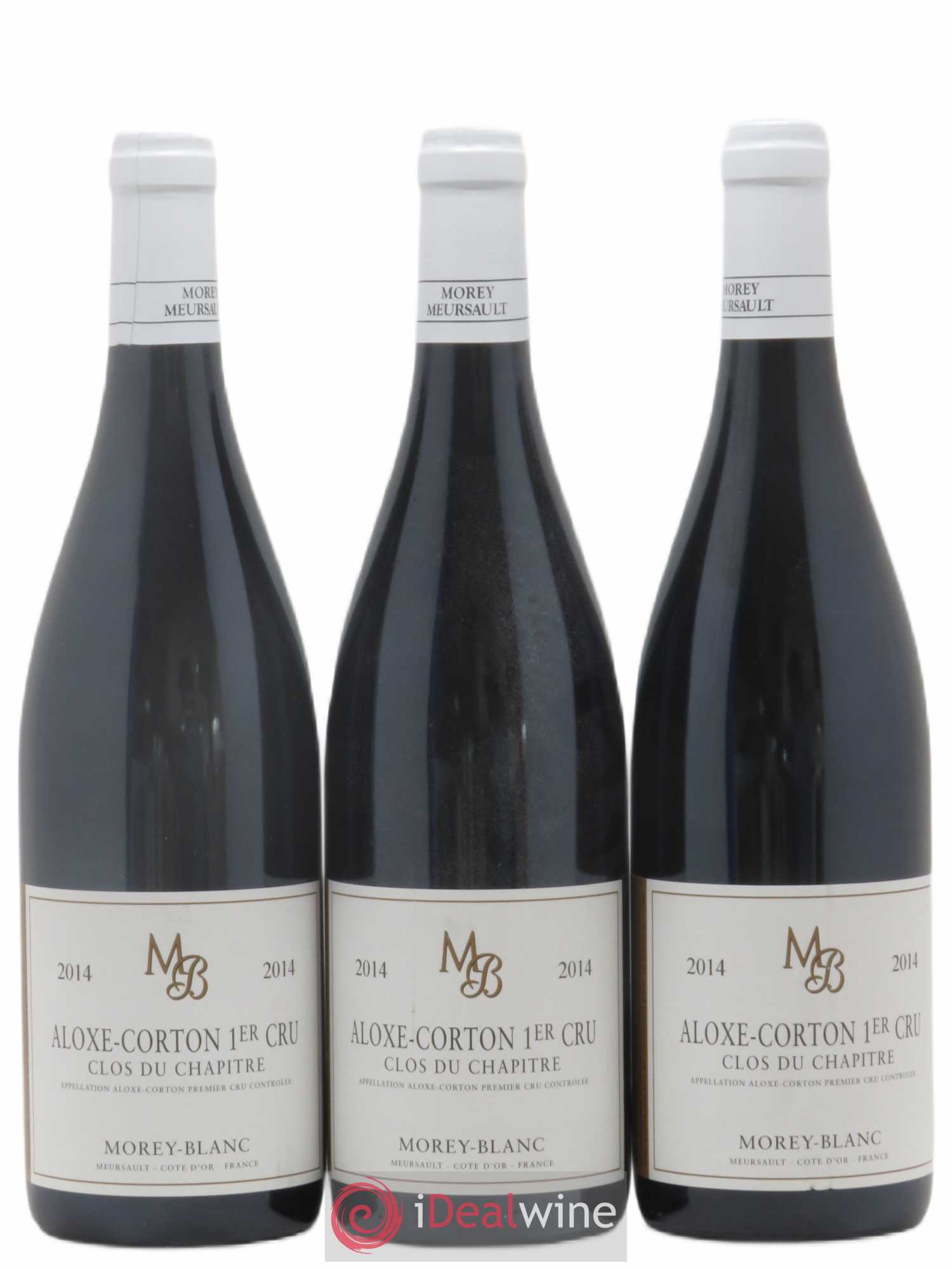 Aloxe-Corton 1er Cru Clos du Chapitre Morey-Blanc 2014 - Lot de 3 bouteilles - 0