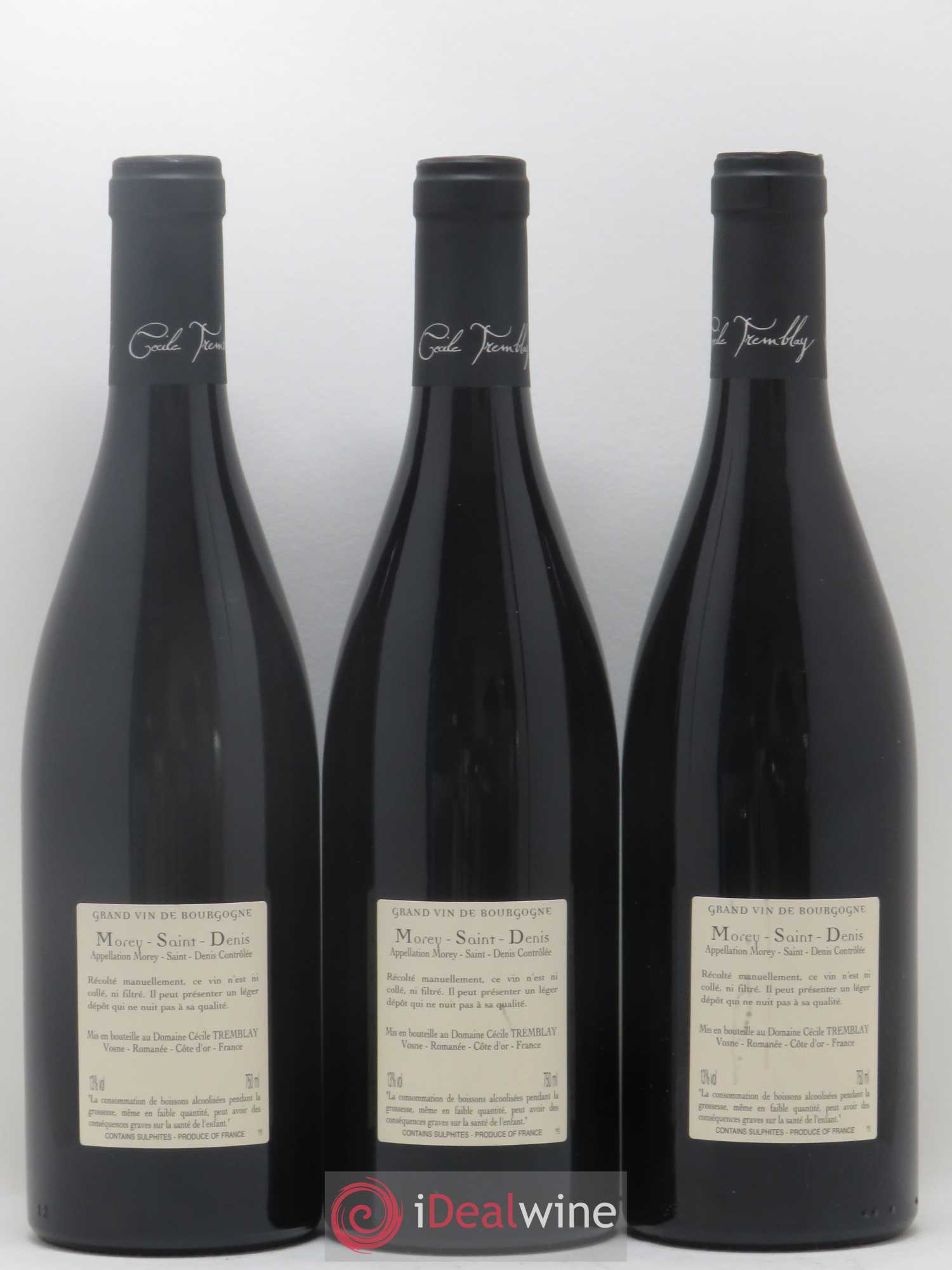 Morey-Saint-Denis Très Girard Cécile Tremblay 2017 - Lot de 3 bouteilles - 1