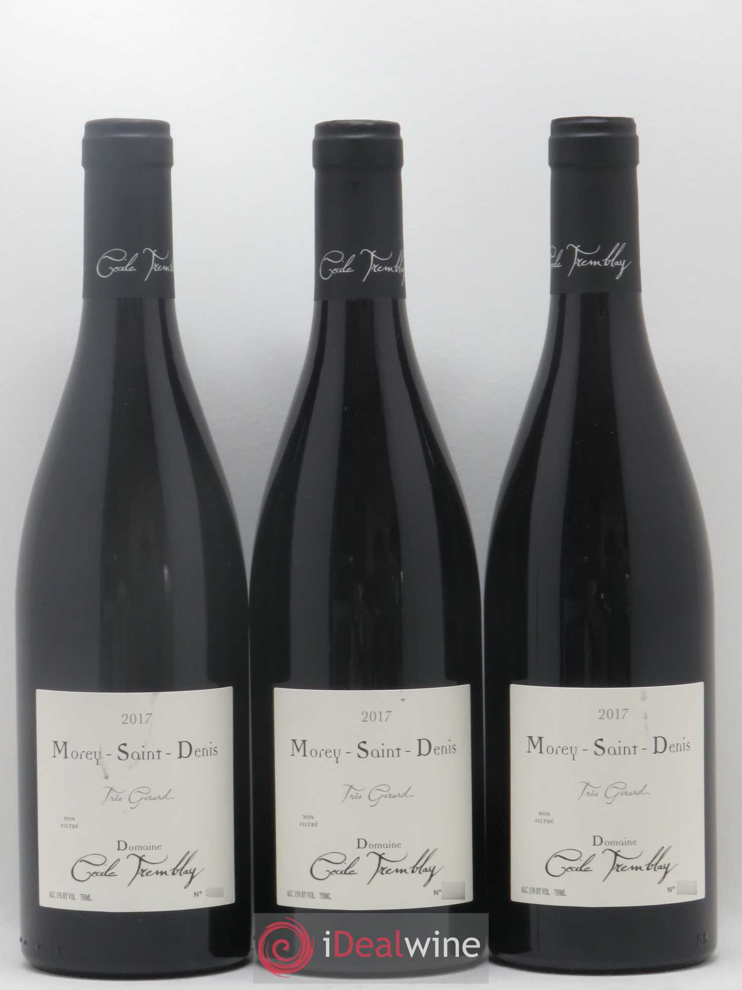 Morey-Saint-Denis Très Girard Cécile Tremblay 2017 - Lot de 3 bouteilles - 0