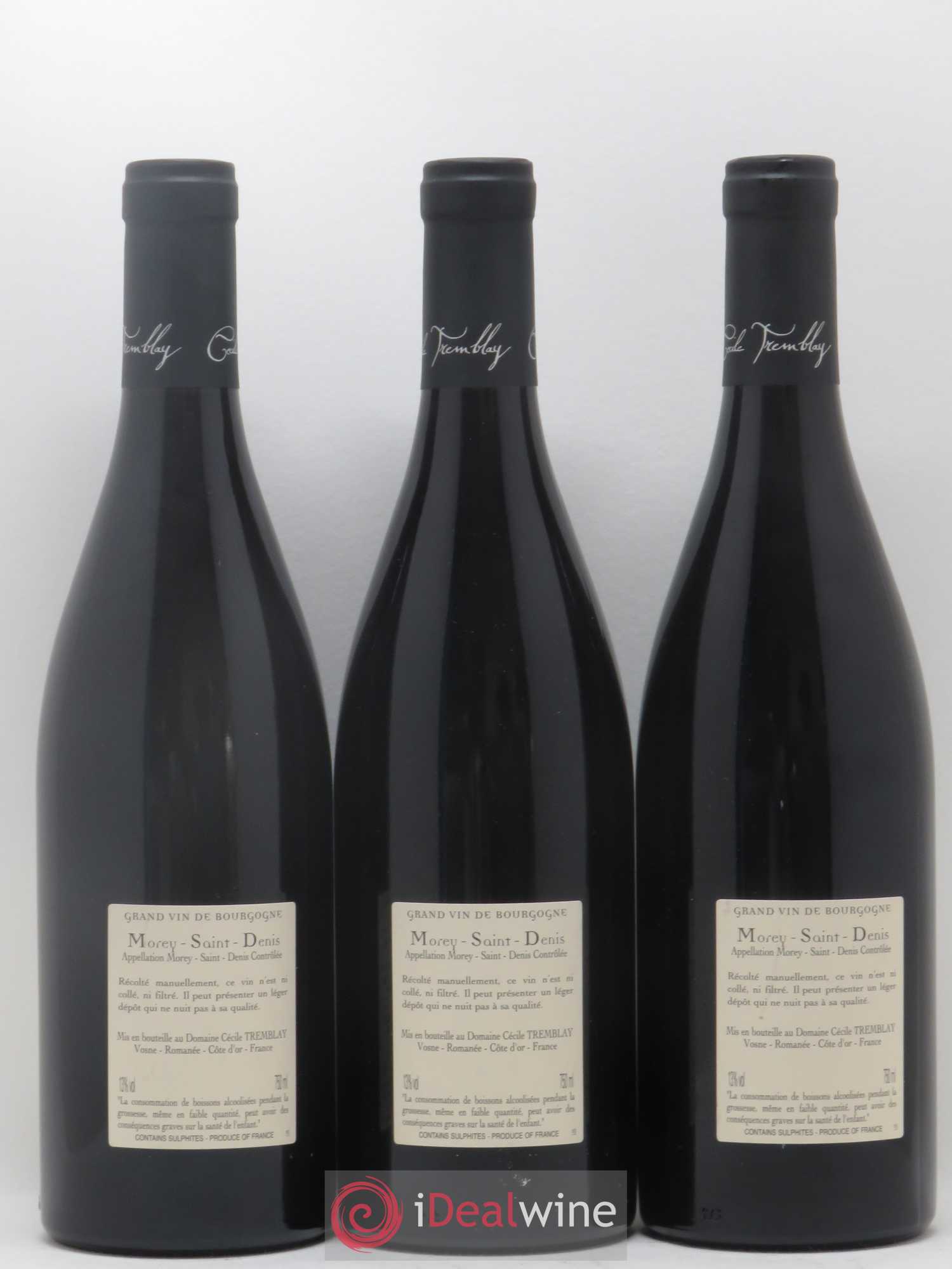 Morey-Saint-Denis Très Girard Cécile Tremblay 2017 - Lot de 3 bouteilles - 1