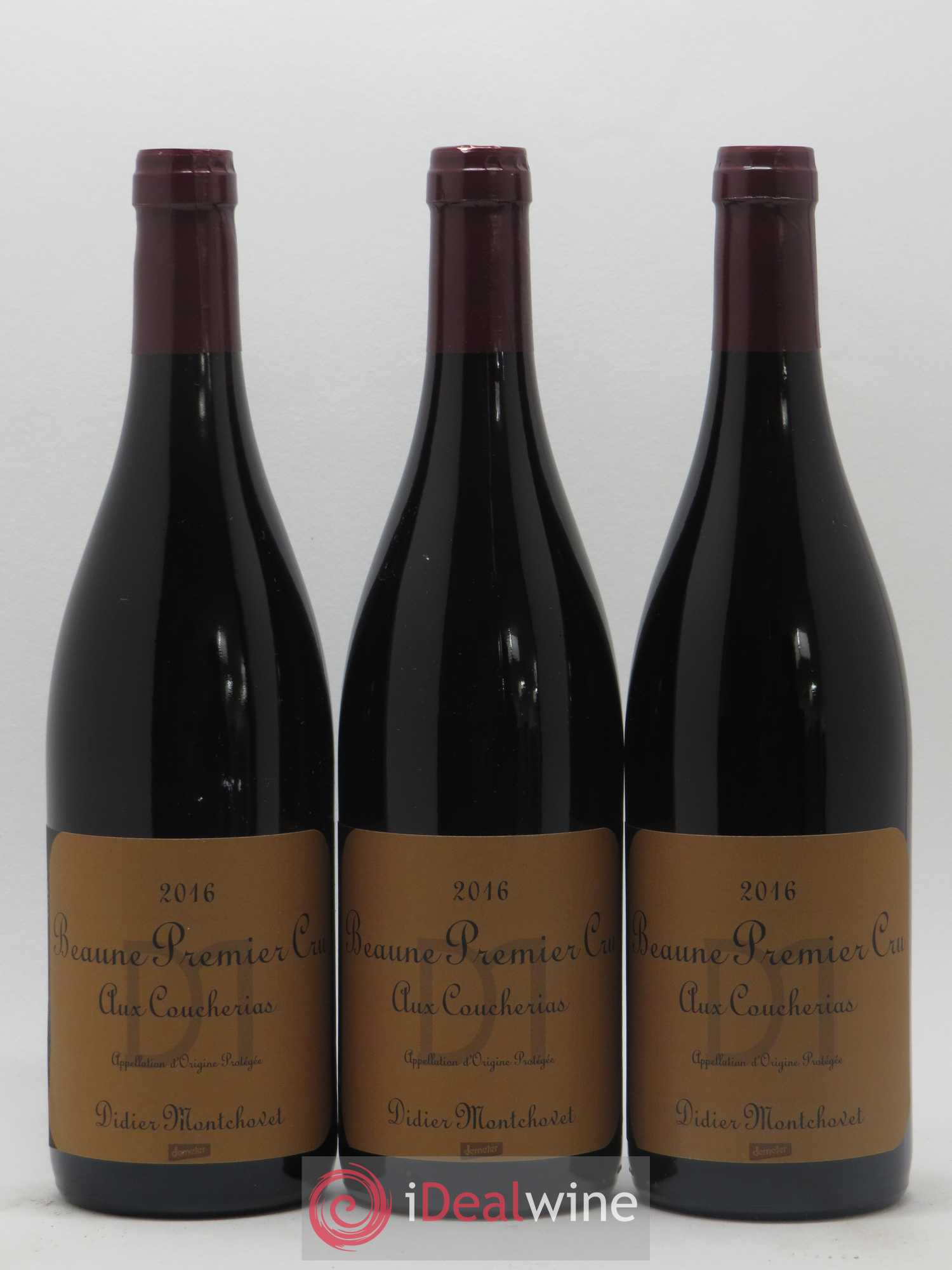 Beaune 1er Cru Aux Coucherias Domaine Didier Montchovet 2016 - Posten von 6 Flaschen - 2