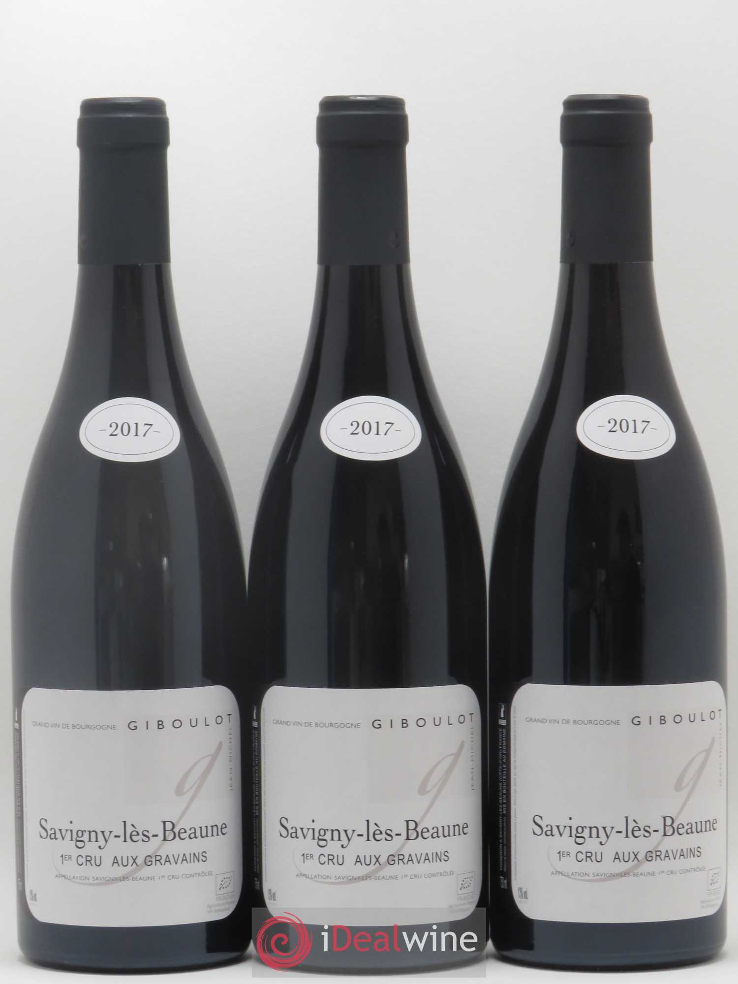 Savigny-lès-Beaune 1er Cru Aux Gravains Domaine J-M Giboulot 2017 - Posten von 3 Flaschen - 0