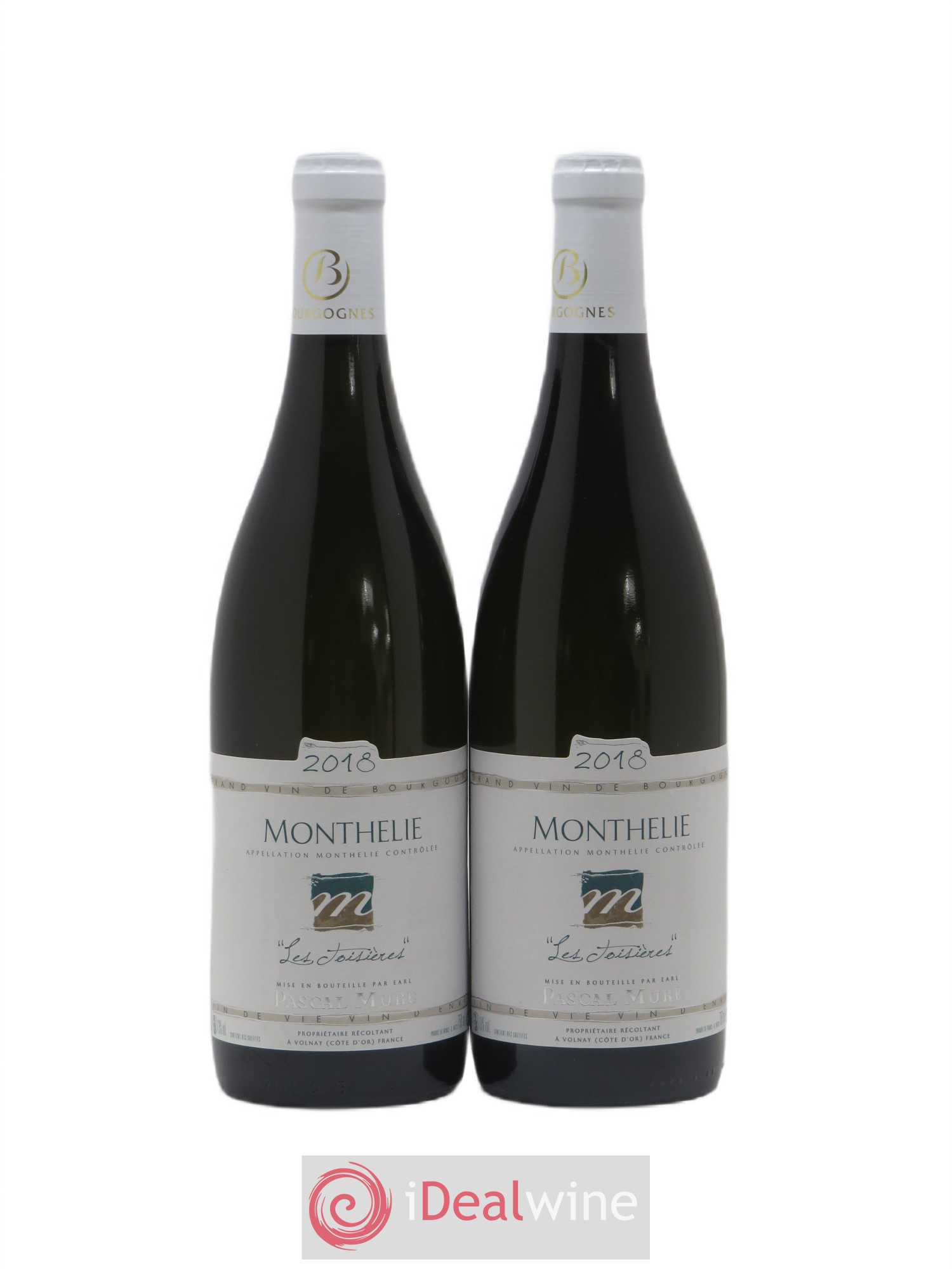 Monthélie Les Toisieres Domaine Pascal Mure 2018 - Posten von 2 Flaschen - 0