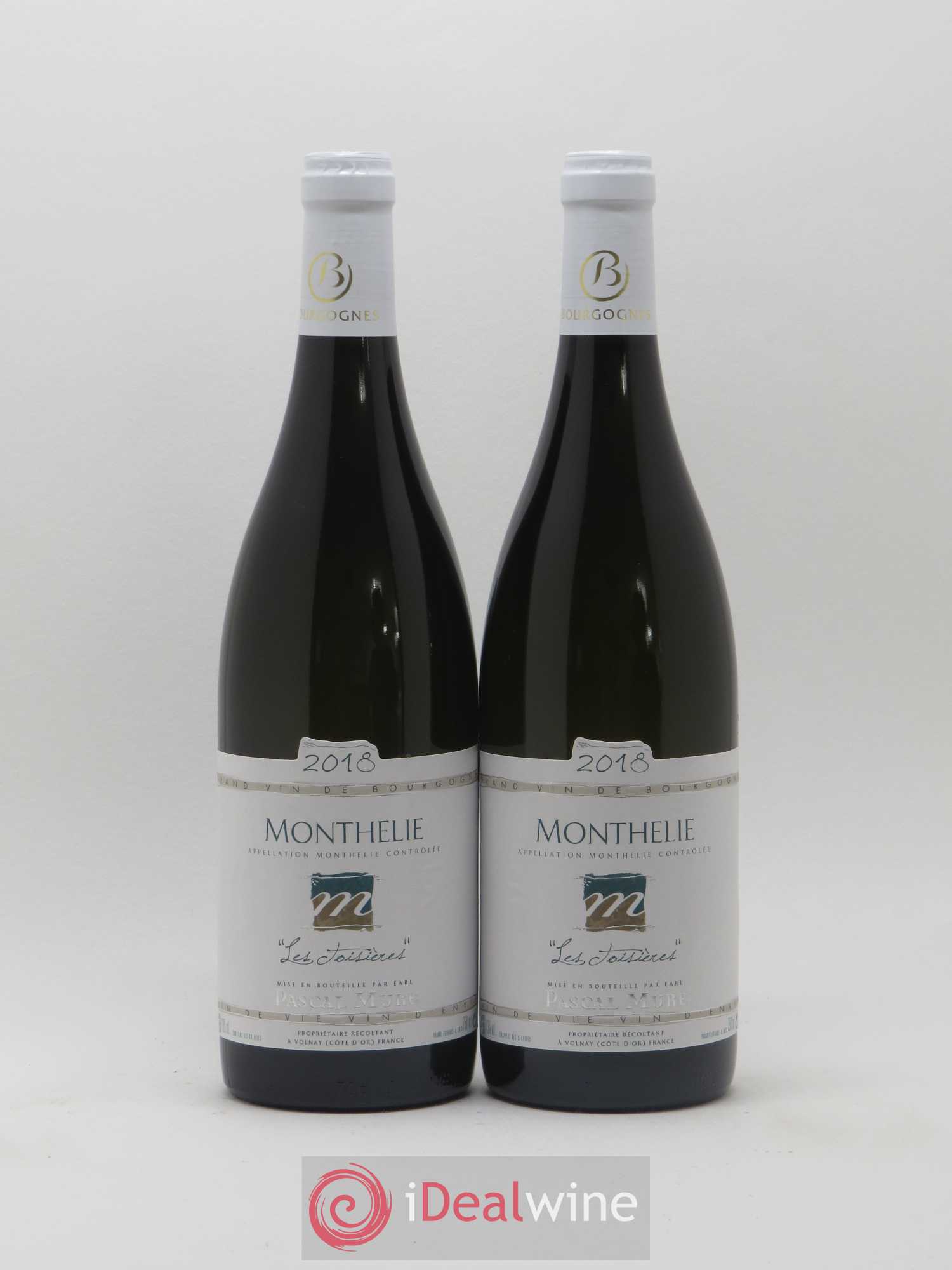 Monthélie Les Toisieres Domaine Pascal Mure 2018 - Posten von 2 Flaschen - 0