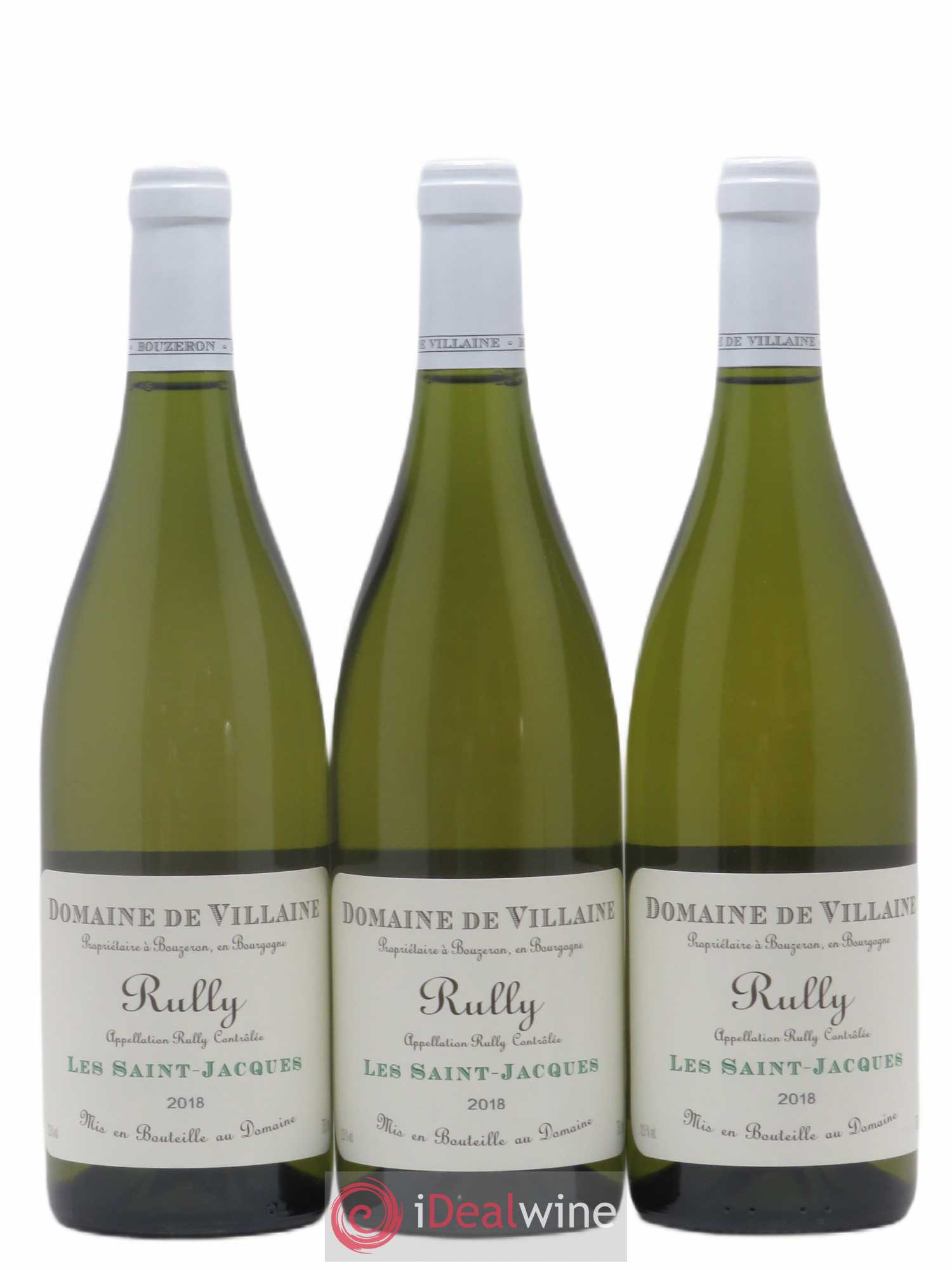 Rully Les Saint-Jacques Domaine de Villaine 2018 - Lot de 3 bouteilles - 0