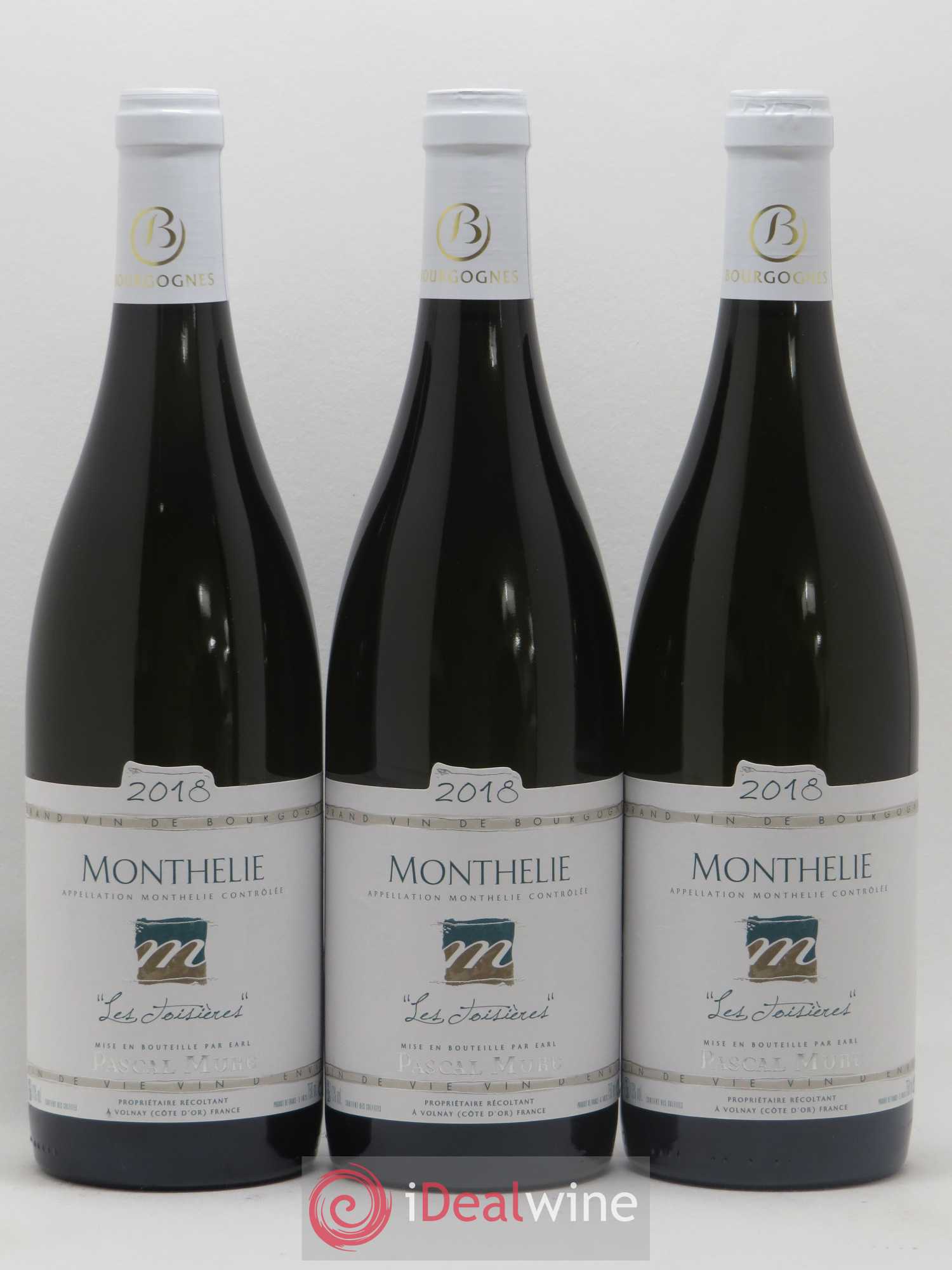 Monthélie Les Toisieres Domaine Pascal Mure 2018 - Posten von 6 Flaschen - 1
