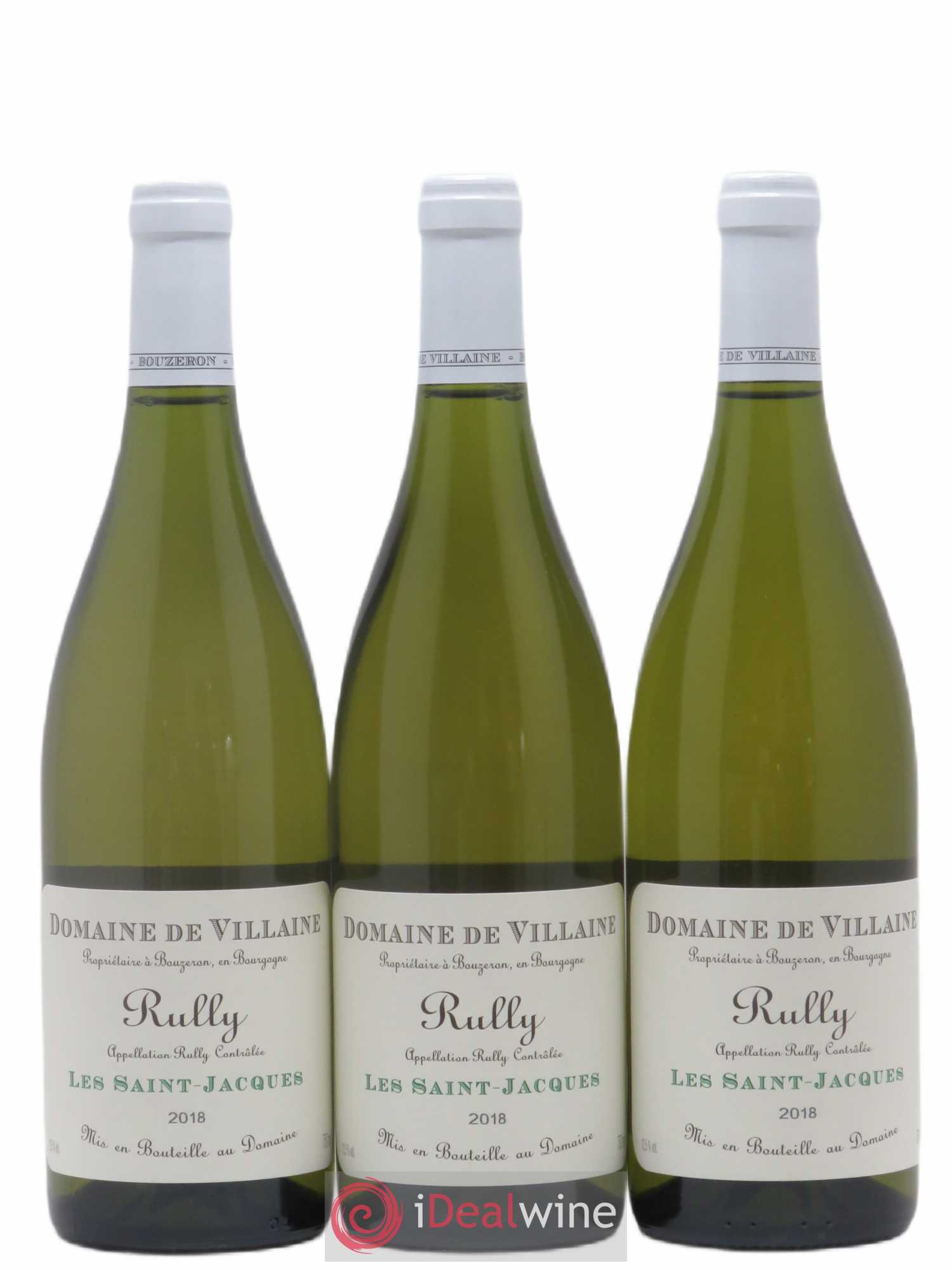 Rully Les Saint-Jacques Domaine de Villaine 2018 - Lot de 3 bouteilles - 0