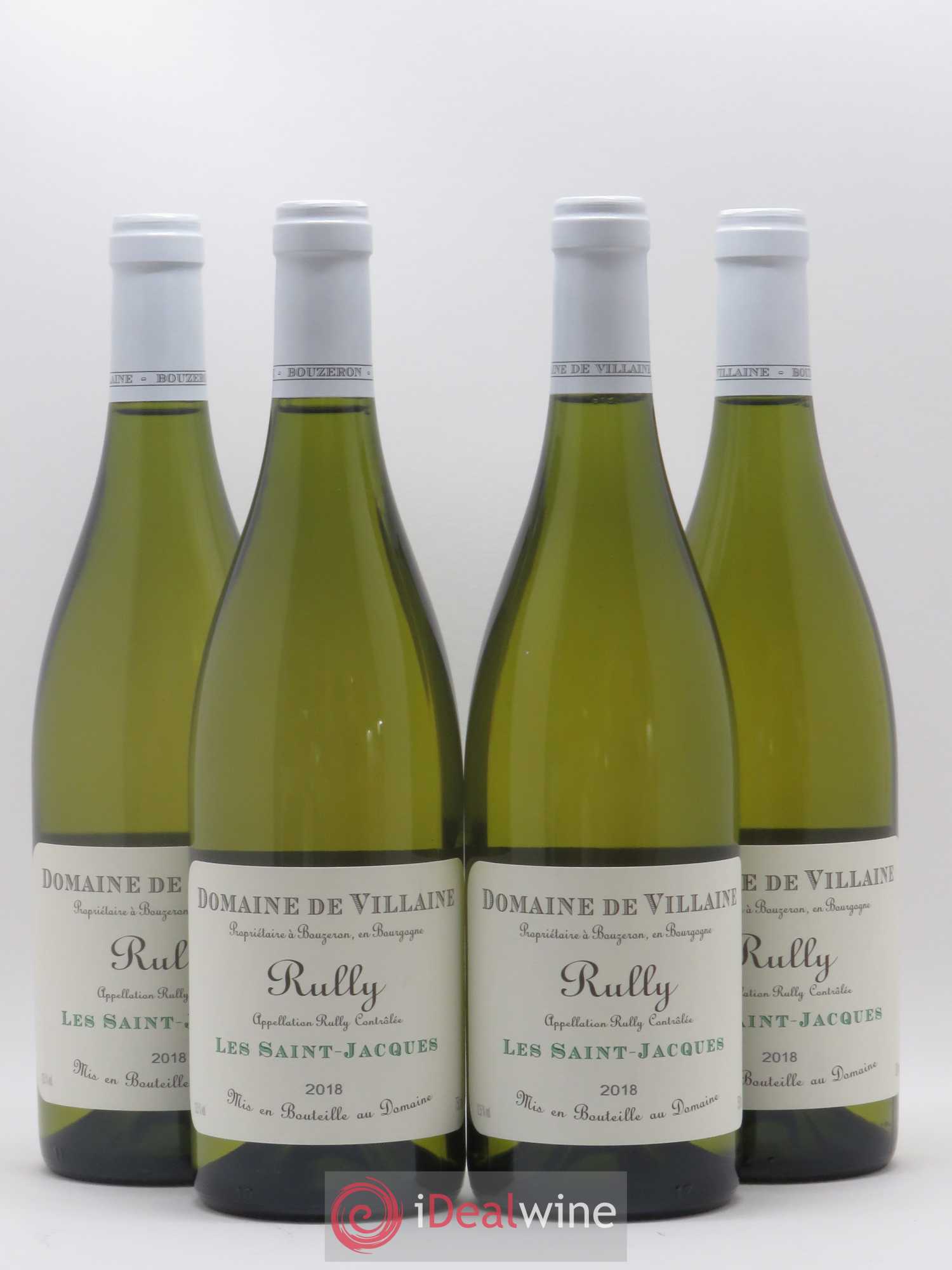 Rully Les Saint-Jacques Domaine de Villaine 2018 - Lot de 4 bouteilles - 0