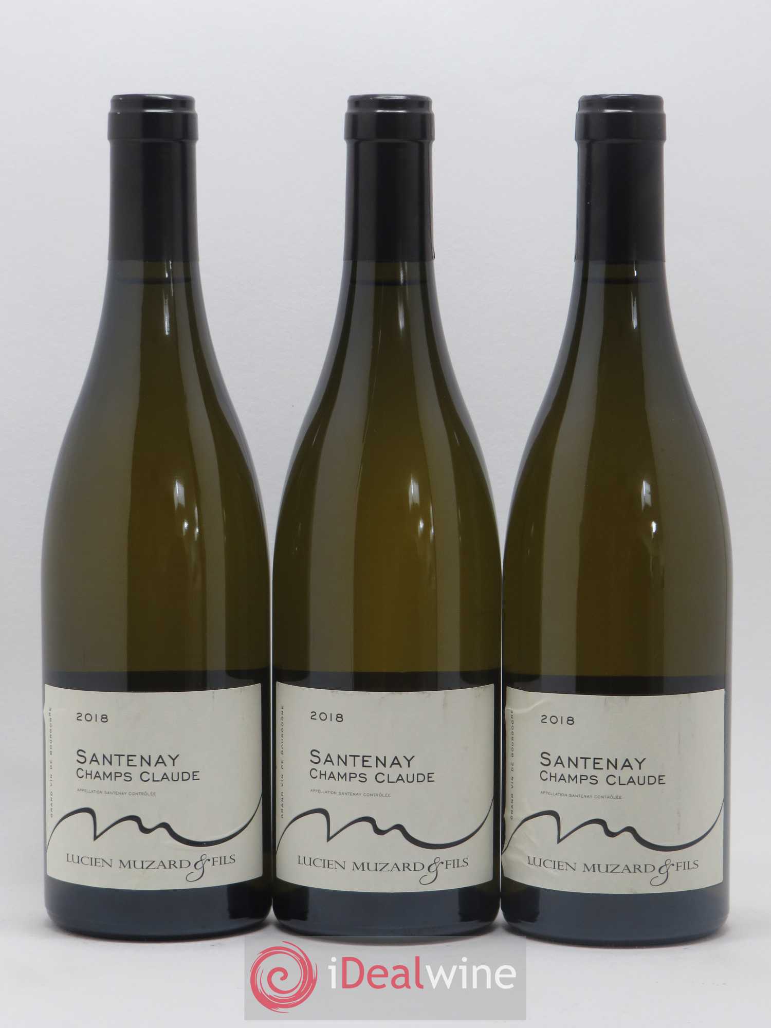Santenay Champs Claude Lucien Muzard et Fils 2018 - Lot de 3 bouteilles - 0