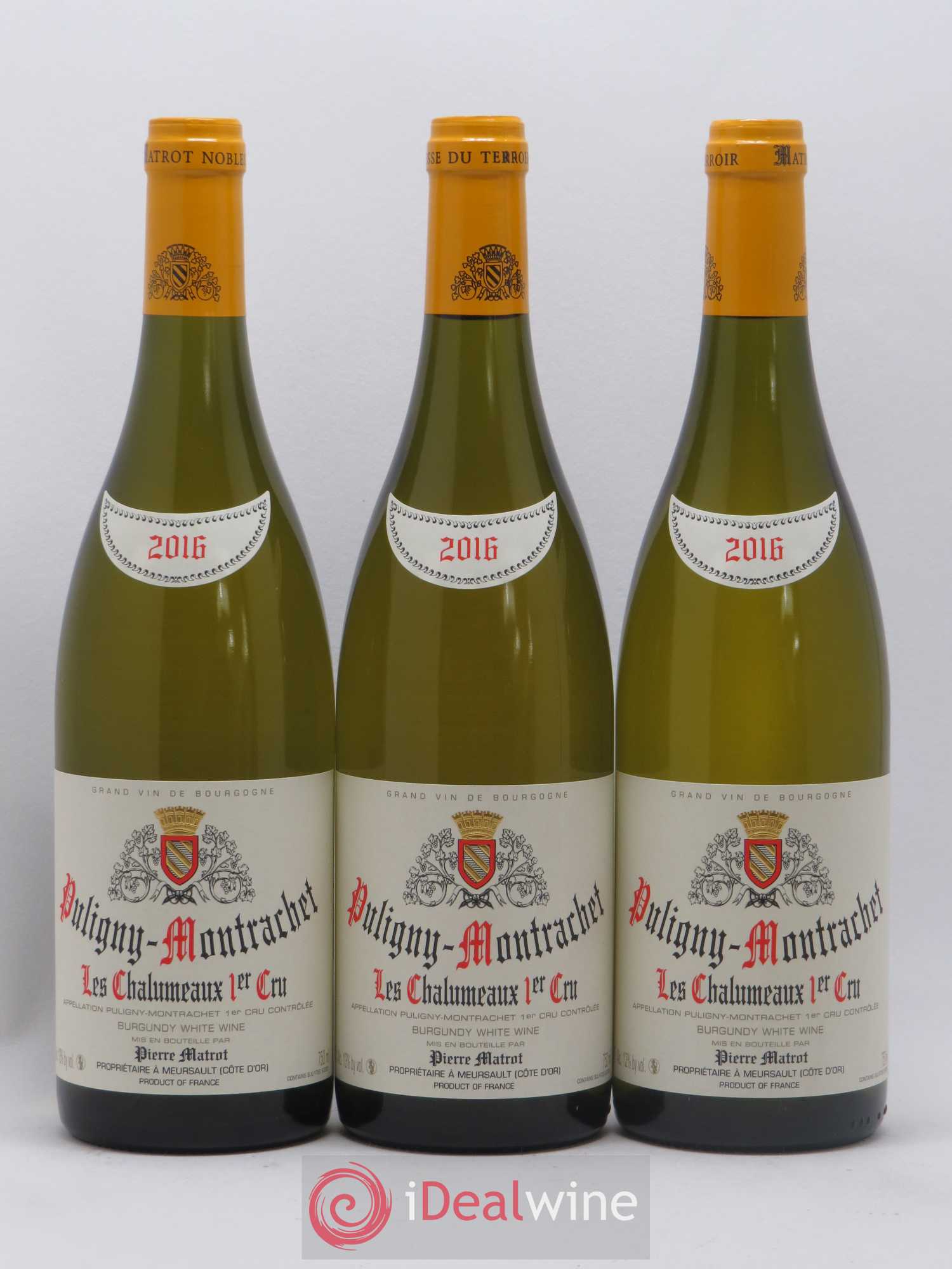 Puligny-Montrachet 1er Cru Les Chalumeaux Matrot (Domaine) 2016 - Lot de 3 bouteilles - 0