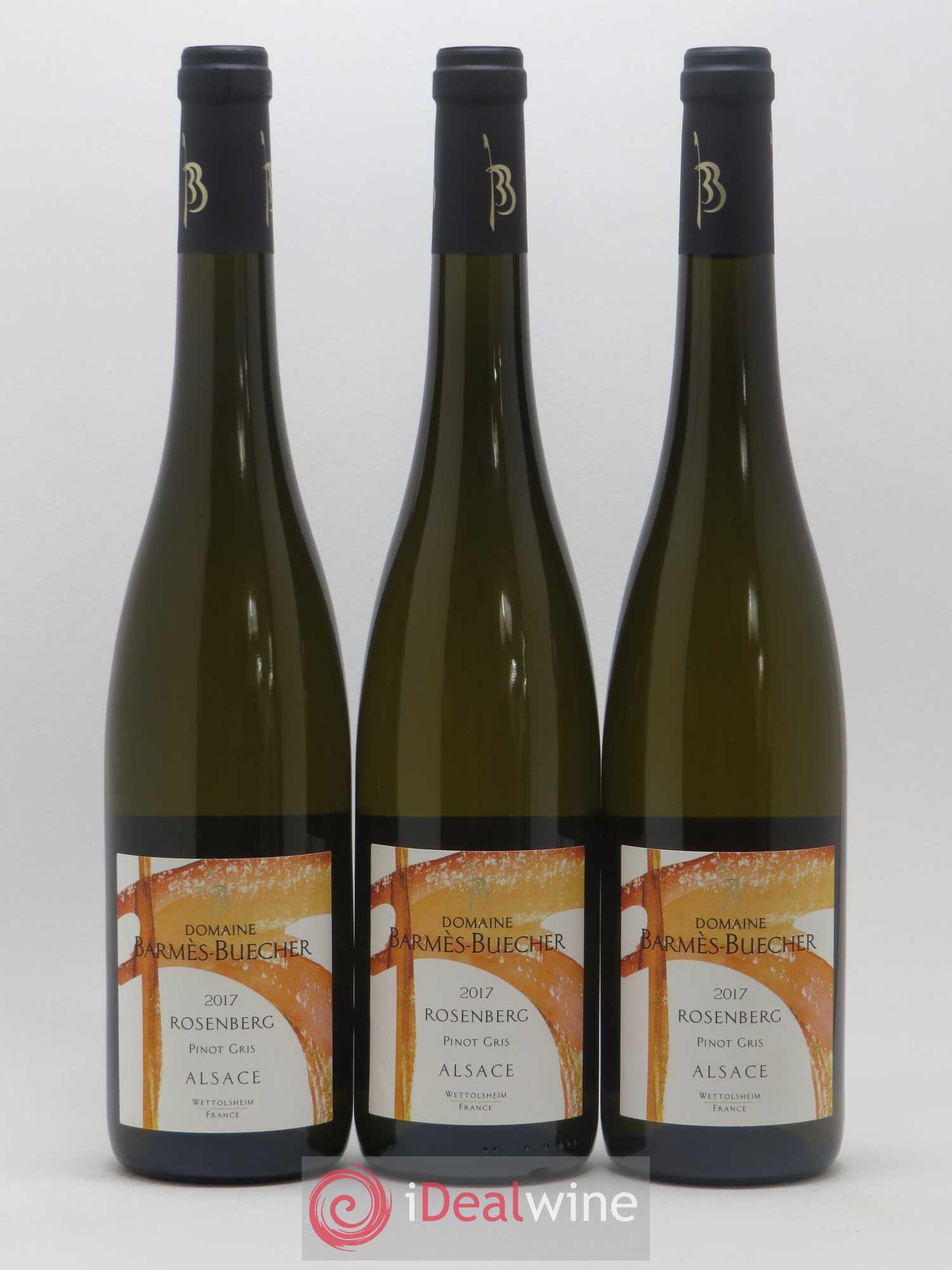 Pinot Gris Rosenberg Domaine Barmes Buecher 2017 - Posten von 3 Flaschen - 0