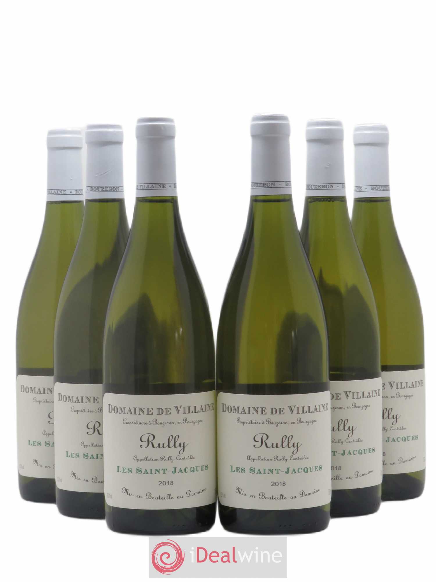 Rully Les Saint-Jacques Domaine de Villaine (sans prix de réserve) 2018 - Lot de 6 bouteilles - 0