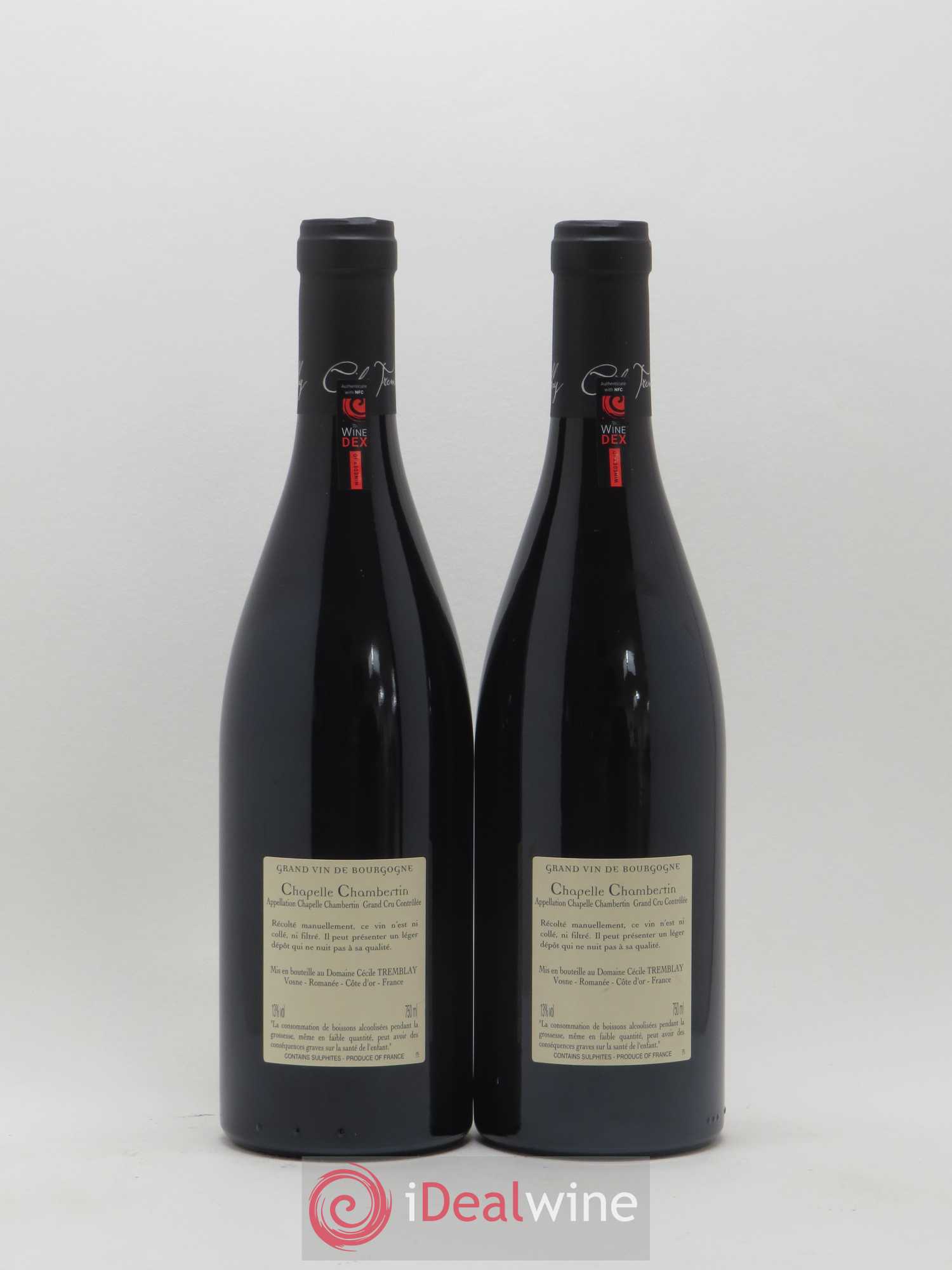 Chapelle-Chambertin Grand Cru Cécile Tremblay 2016 - Lot de 2 bouteilles - 1