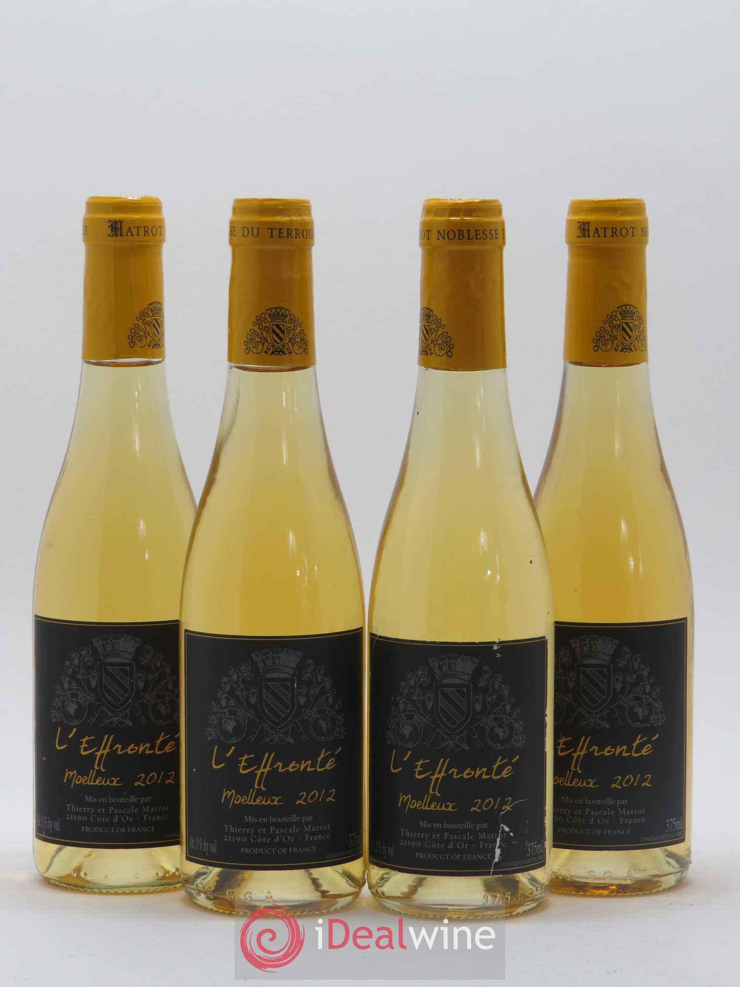 Vin de France Moelleux L'Effronté Domaine Matrot 2012 - Lot de 4 demi bouteilles - 0