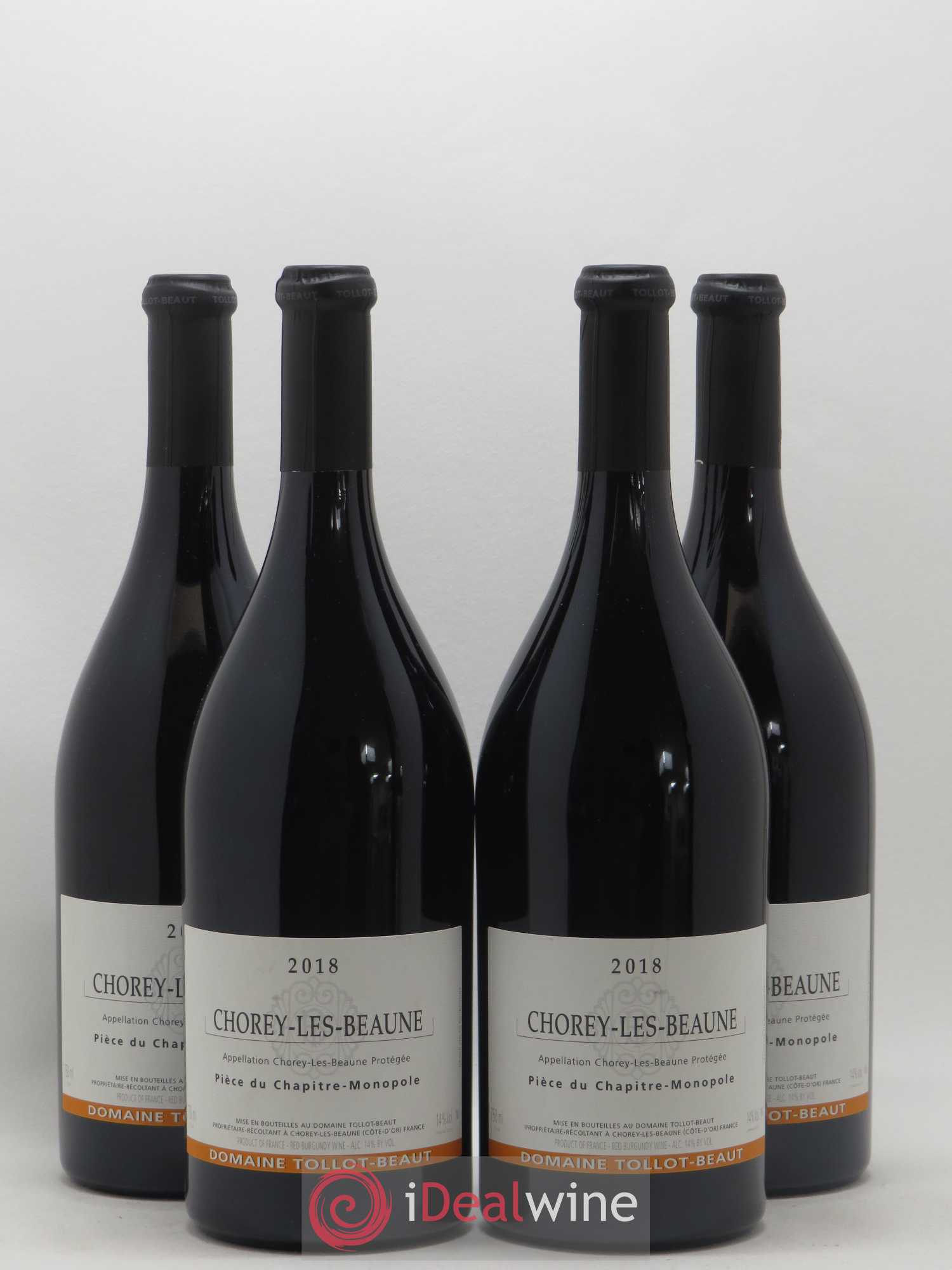 Chorey-lès-Beaune Pièce du Chapitre Tollot Beaut (Domaine) 2018 - Lot de 4 bouteilles - 0