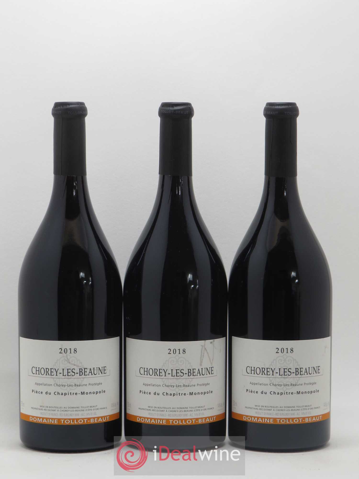 Chorey-lès-Beaune Pièce du Chapitre Tollot Beaut (Domaine) 2018 - Lot de 3 bouteilles - 0