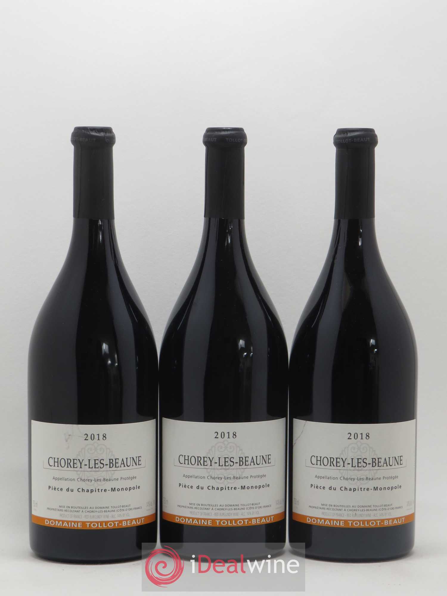 Chorey-lès-Beaune Pièce du Chapitre Tollot Beaut (Domaine) 2018 - Lot de 3 bouteilles - 0