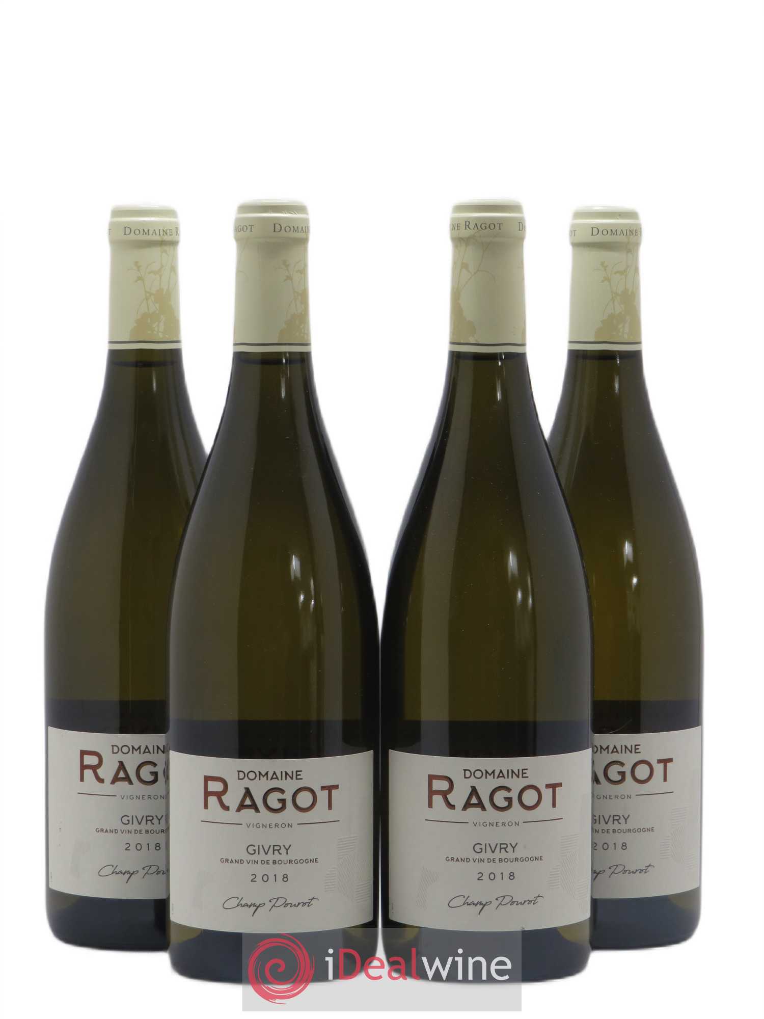 Givry Champ Pourot Domaine Ragot (sans prix de réserve) 2018 - Posten von 4 Flaschen - 0