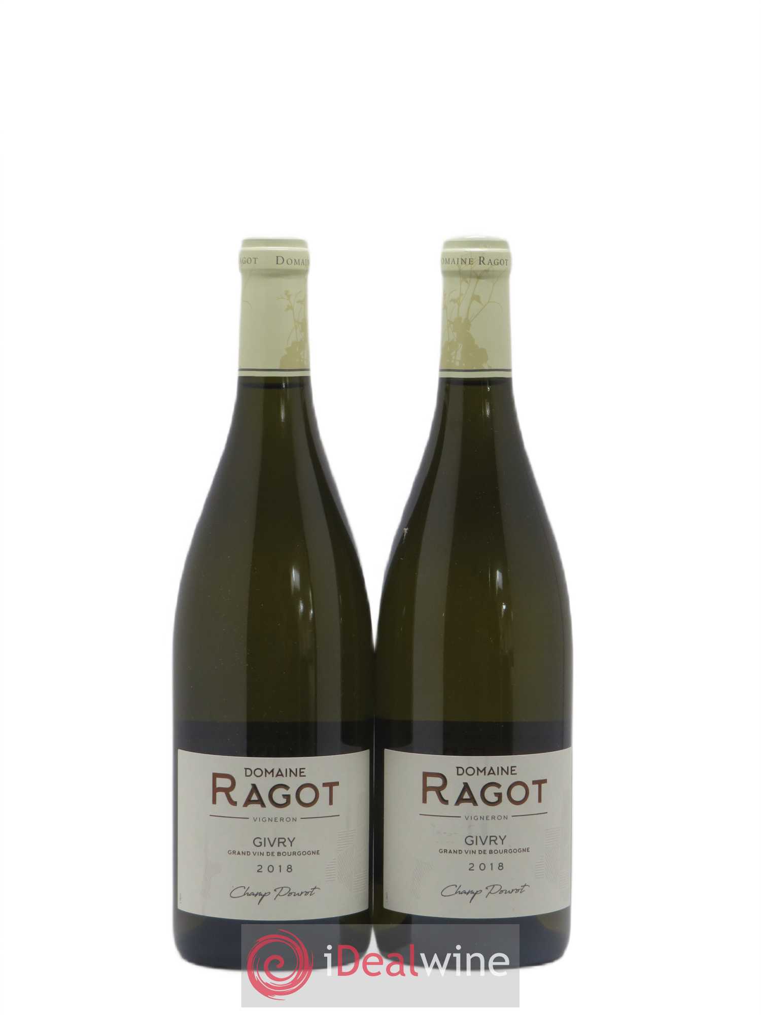 Givry Champ Pourot Domaine Ragot (sans prix de réserve) 2018 - Posten von 2 Flaschen - 0