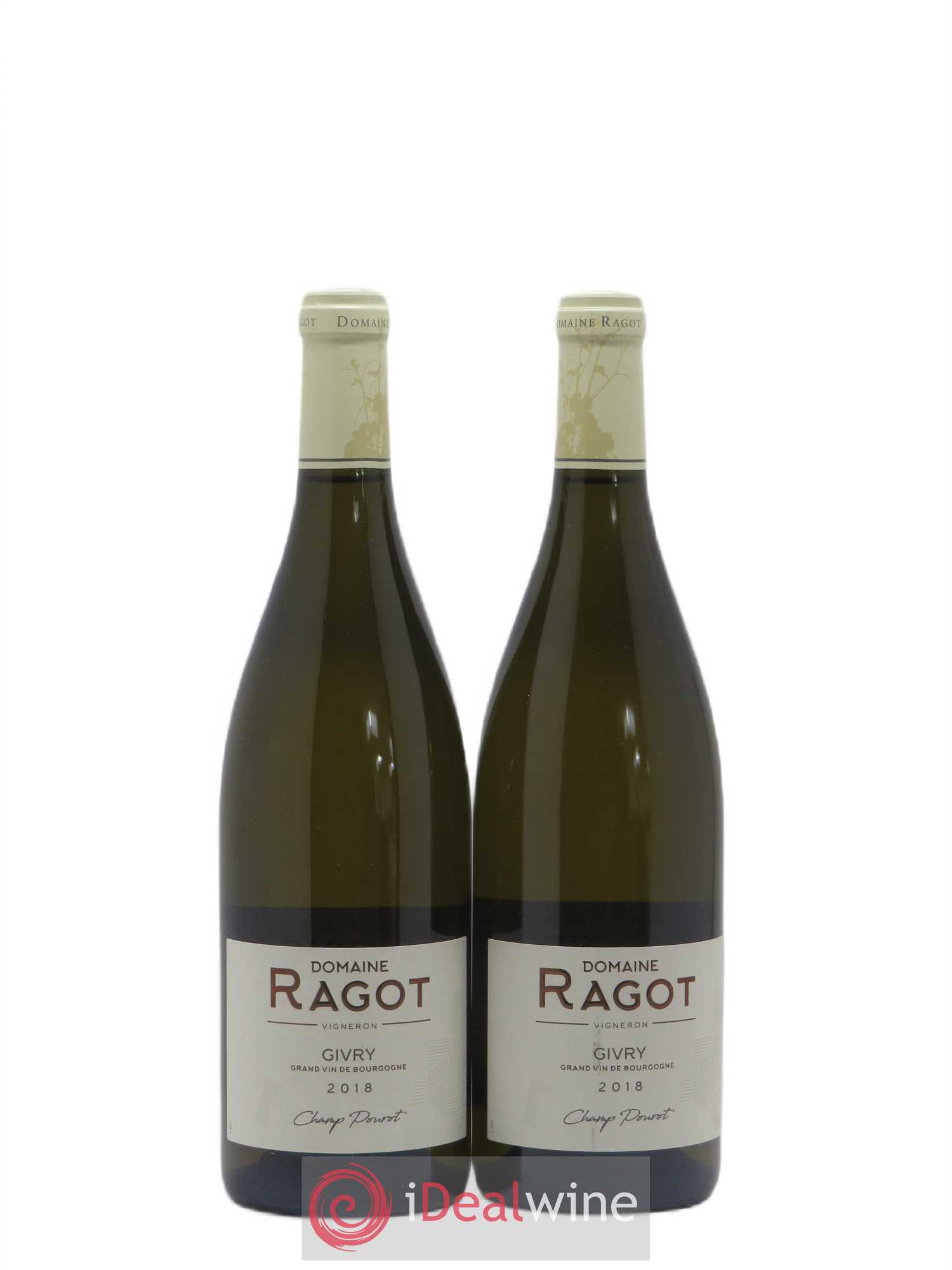 Givry Champ Pourot Domaine Ragot (sans prix de réserve) 2018 - Posten von 2 Flaschen - 0